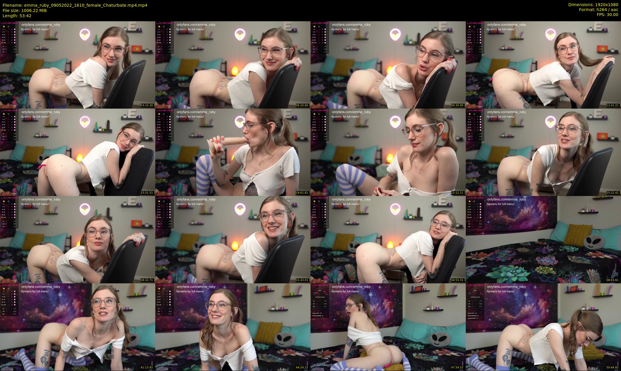 emma_ruby — 54 minute Chaturbate female cam show recording, 1080p, May 9, 2022