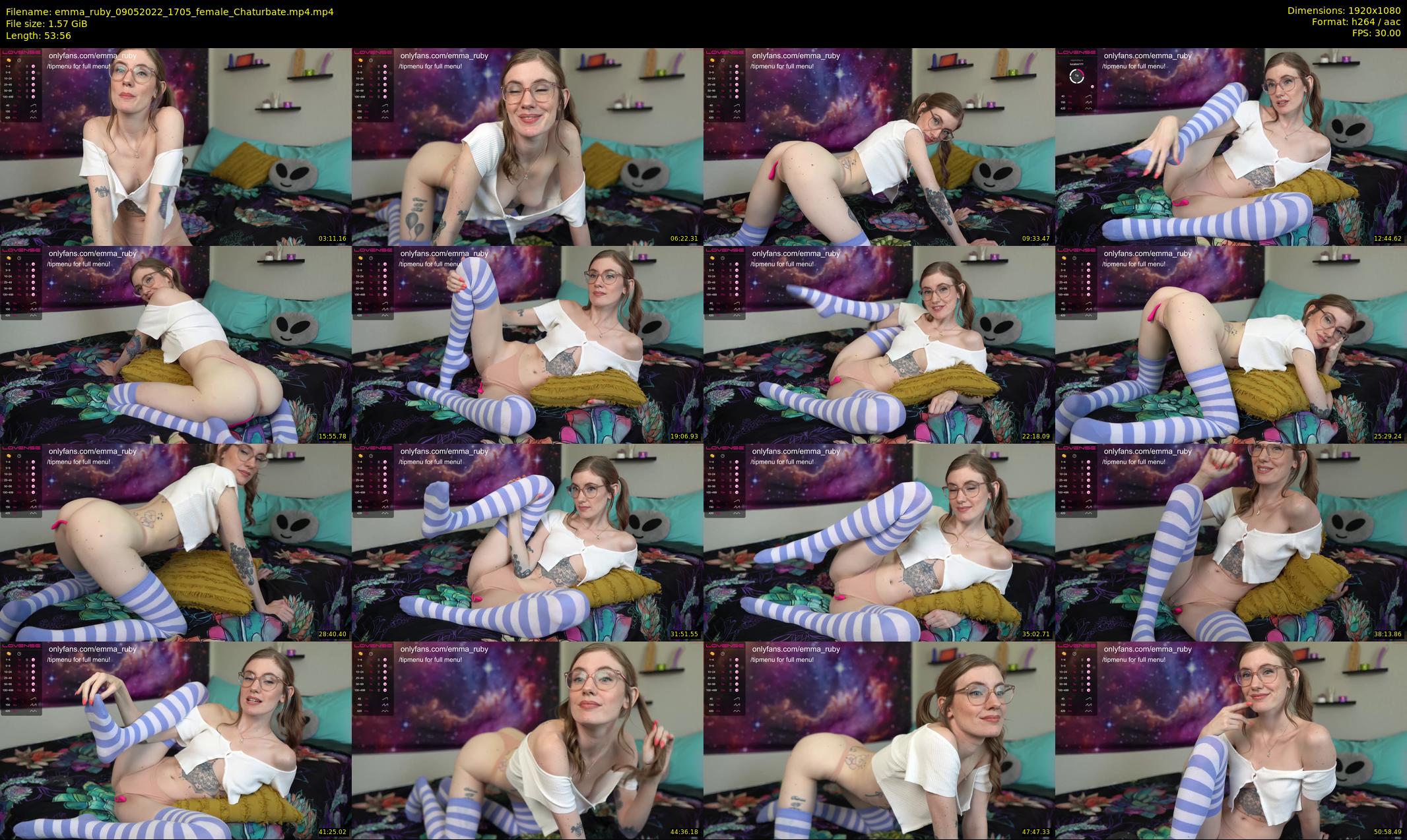 emma_ruby — 54 minute Chaturbate female cam show recording, 1080p, May 9, 2022