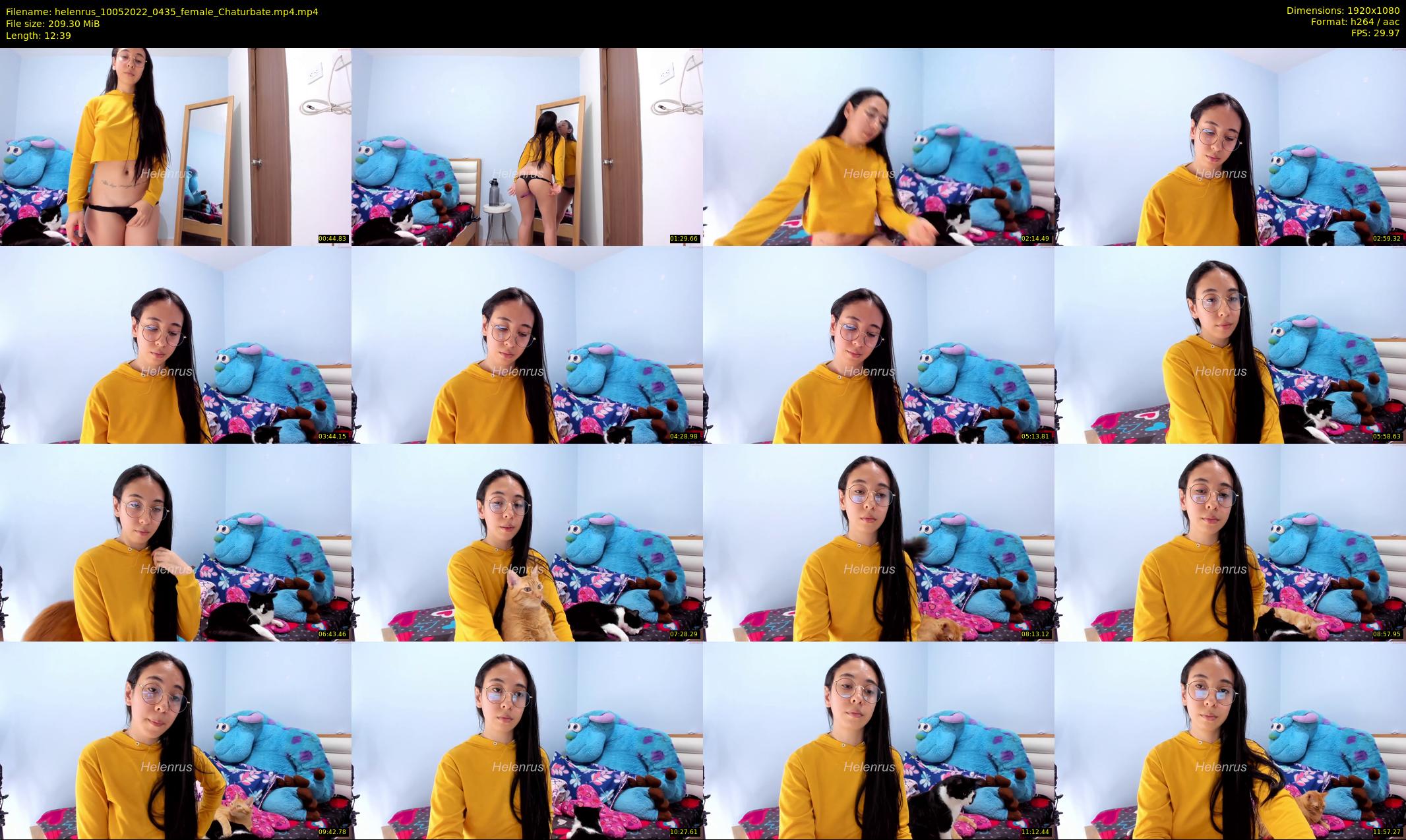 helenrus — 13 minute Chaturbate female cam show recording, 1080p, May 10, 2022
