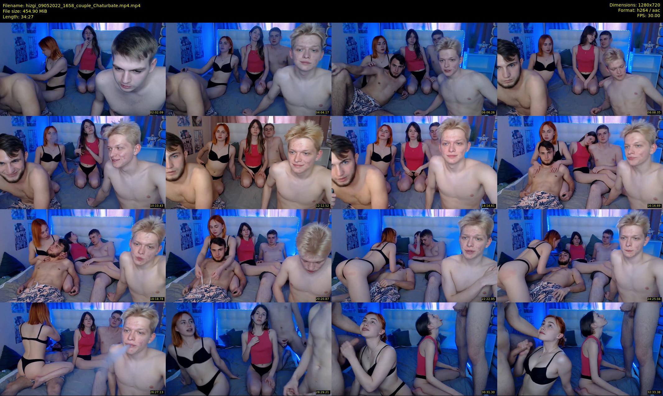 hizgi — 35 minute Chaturbate couple cam show recording, 720p, May 9, 2022
