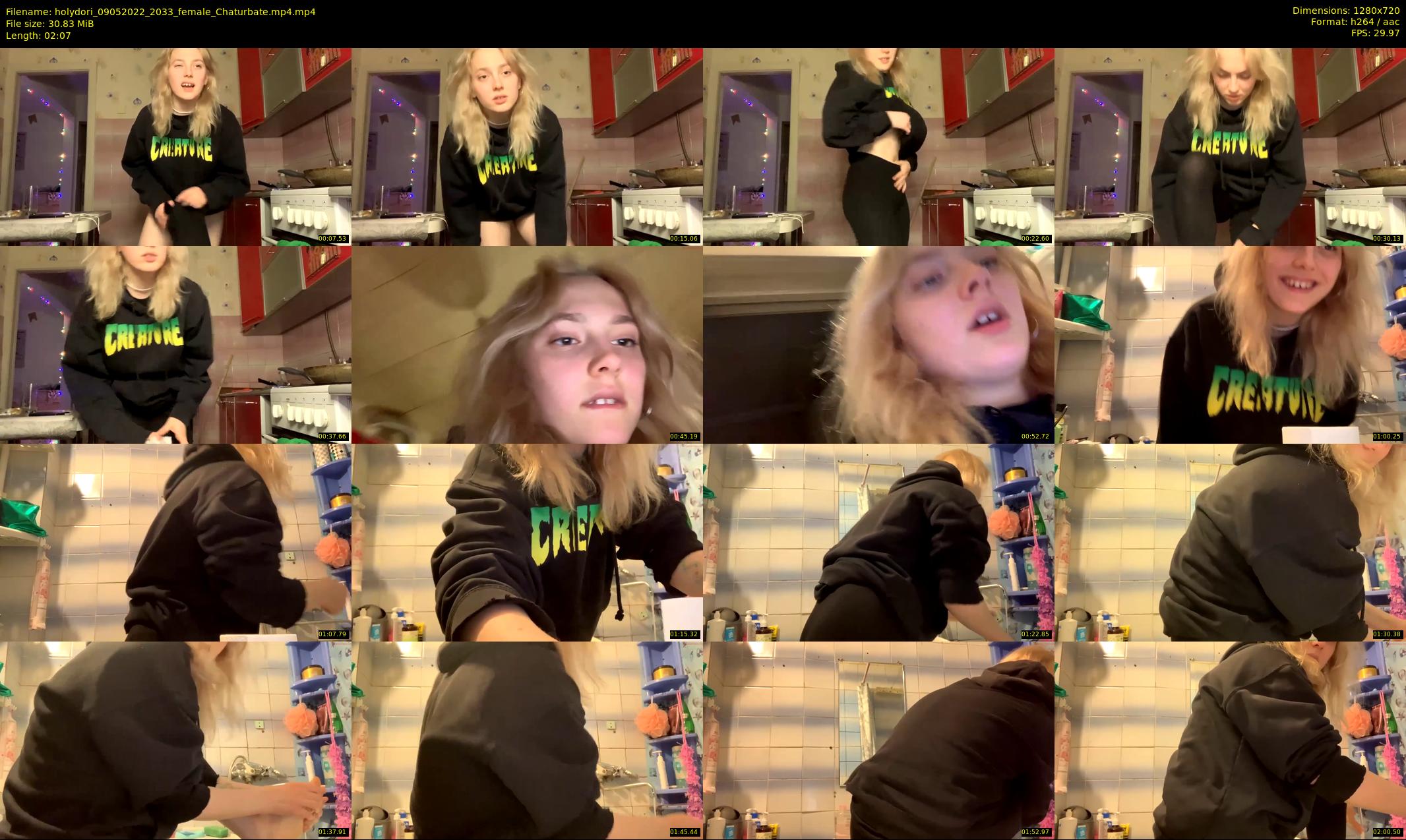 holydori — 3 minute Chaturbate female cam show recording, 720p, May 9, 2022