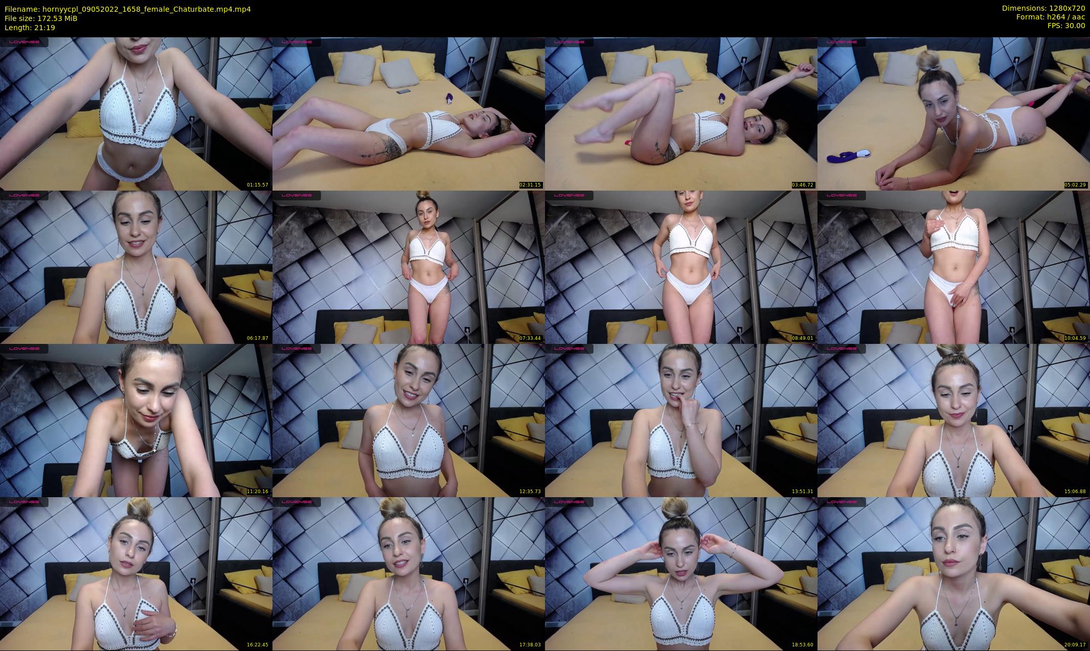 hornyycpl — 22 minute Chaturbate couple cam show recording, 720p, May 9, 2022