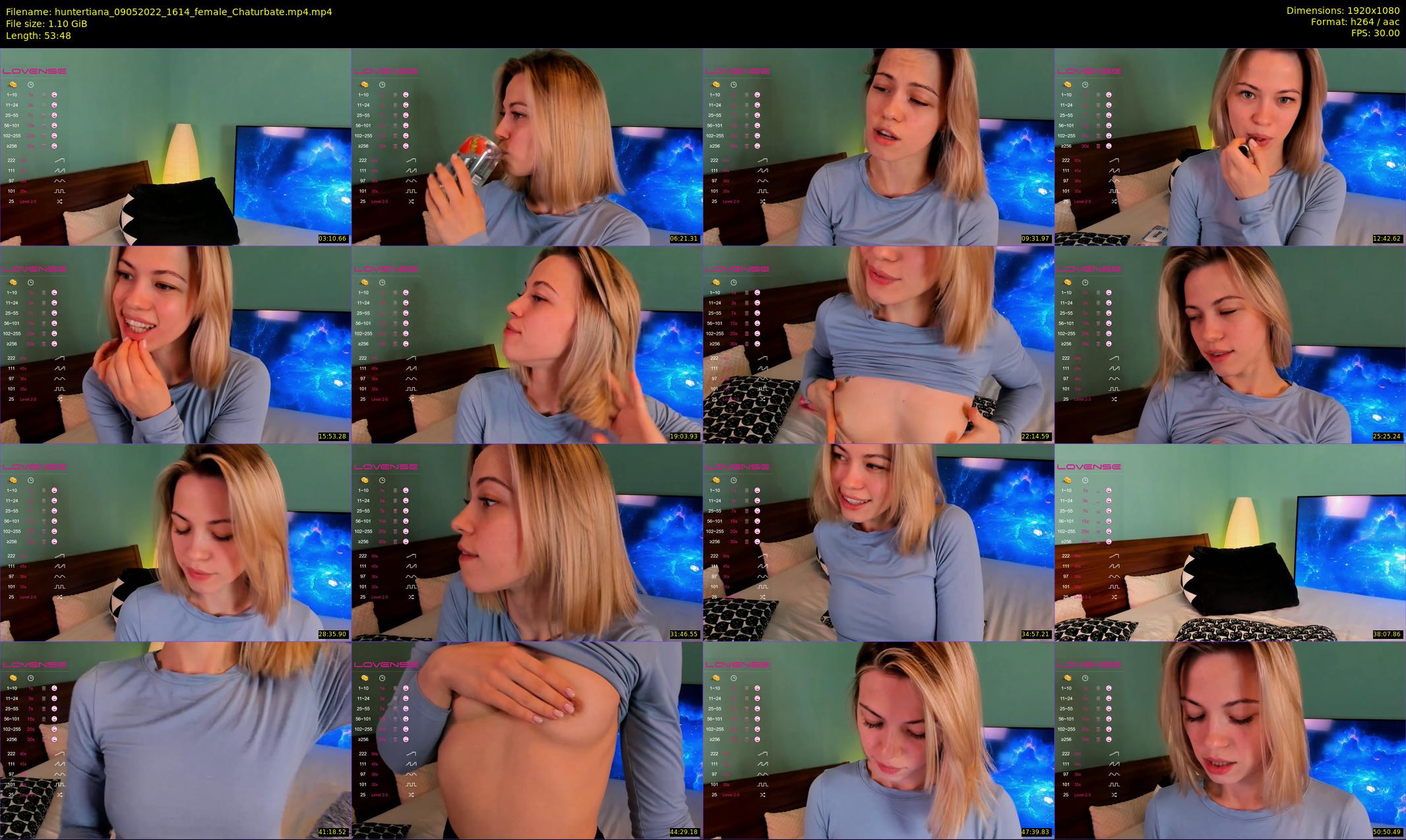 huntertiana — 54 minute Chaturbate female cam show recording, 1080p, May 9, 2022