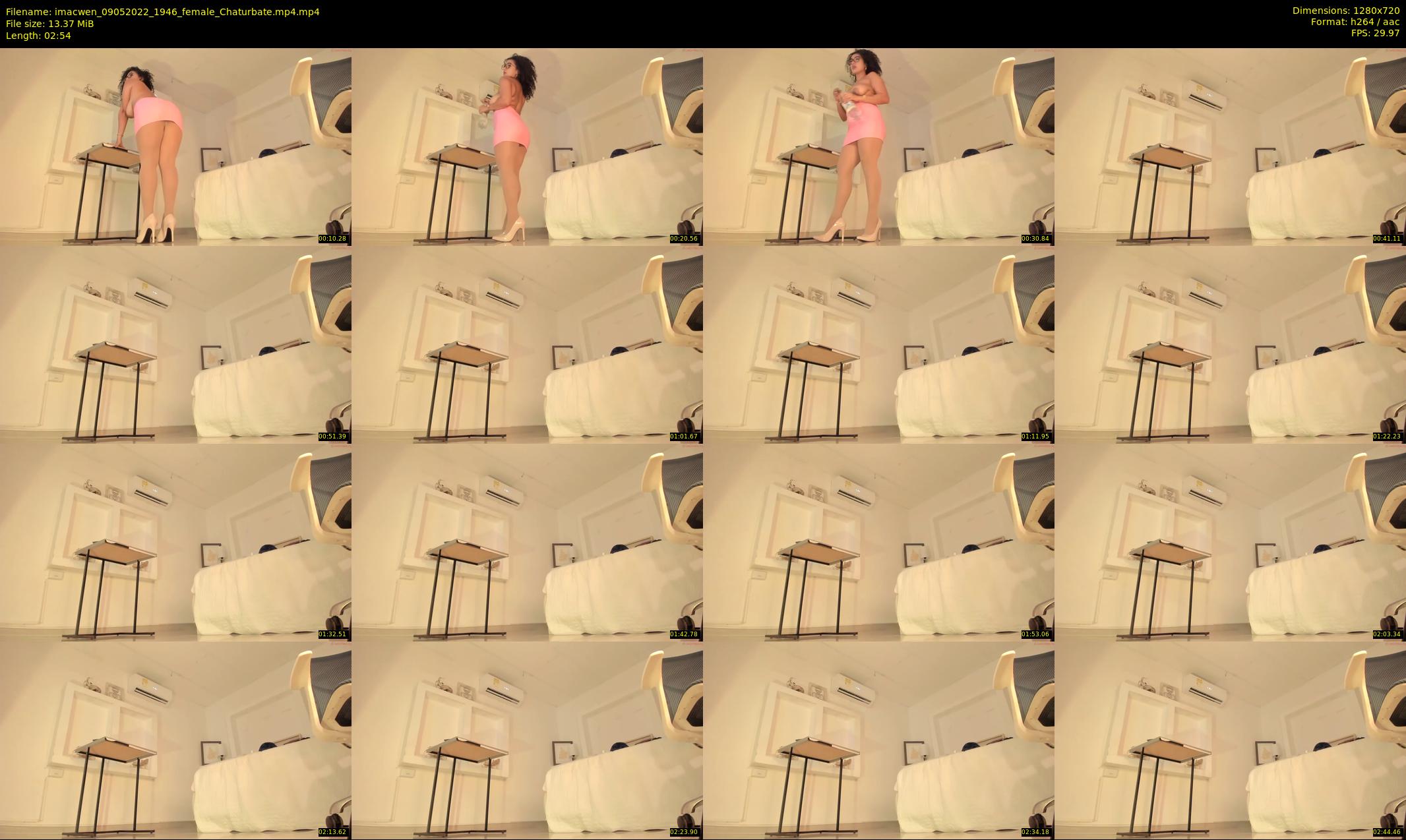 imacwen — 3 minute Chaturbate female cam show recording, 720p, May 9, 2022