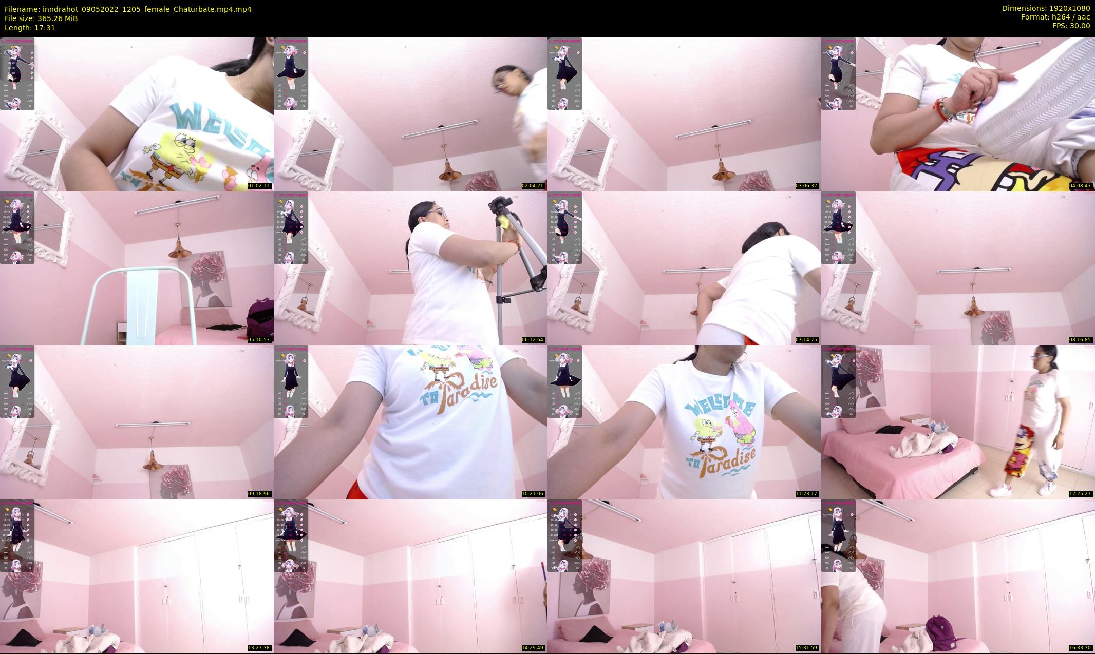 inndrahot — 18 minute Chaturbate female cam show recording, 1080p, May 9, 2022