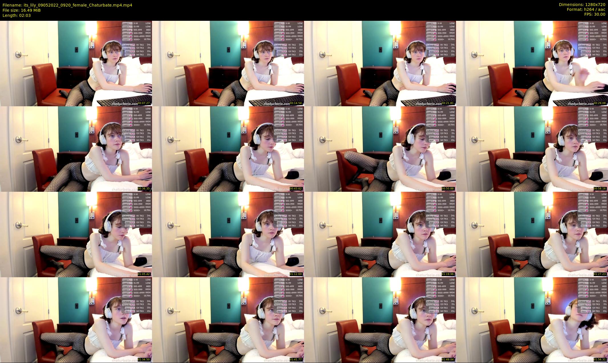its_lily — 3 minute Chaturbate female cam show recording, 720p, May 9, 2022