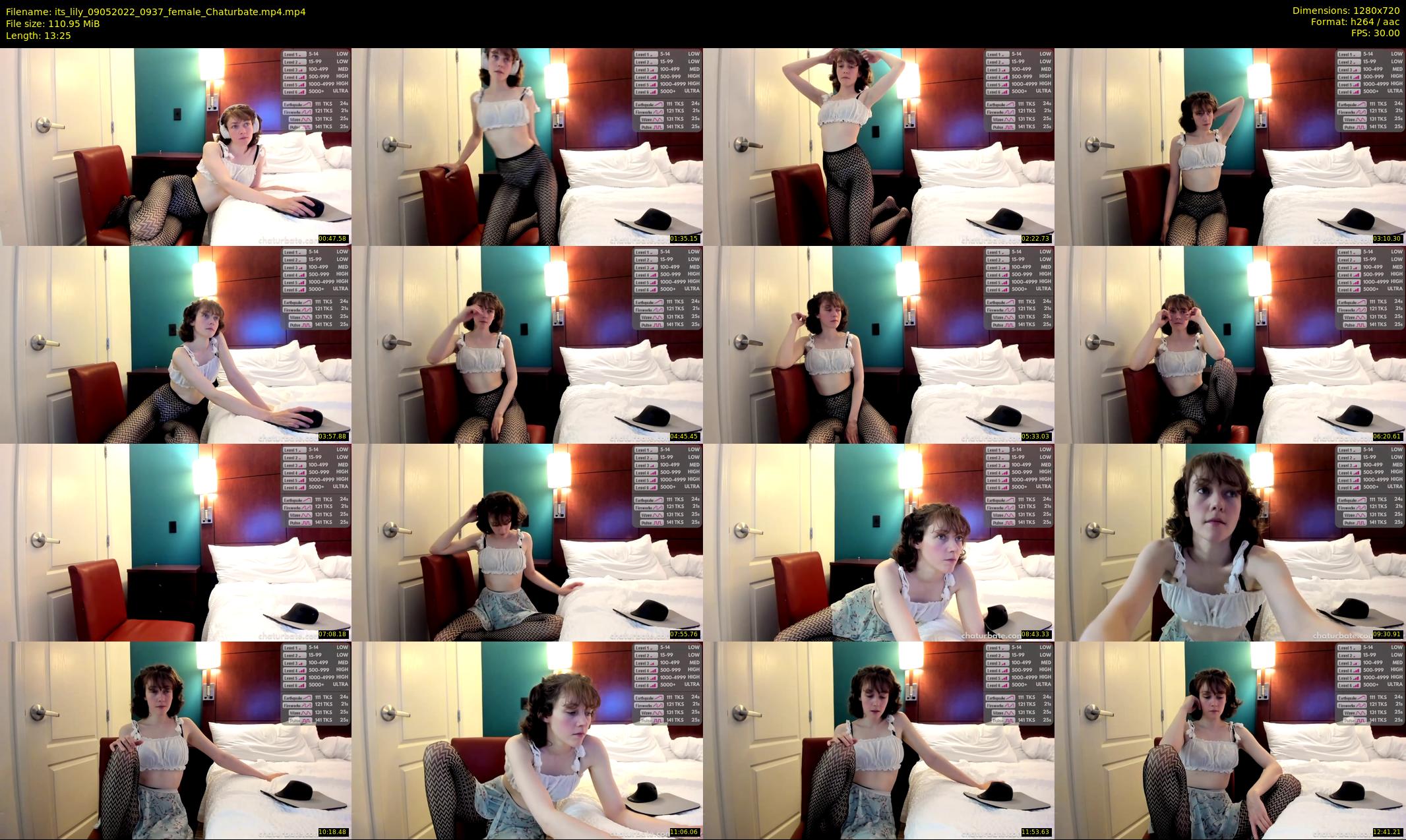 its_lily — 14 minute Chaturbate female cam show recording, 720p, May 9, 2022