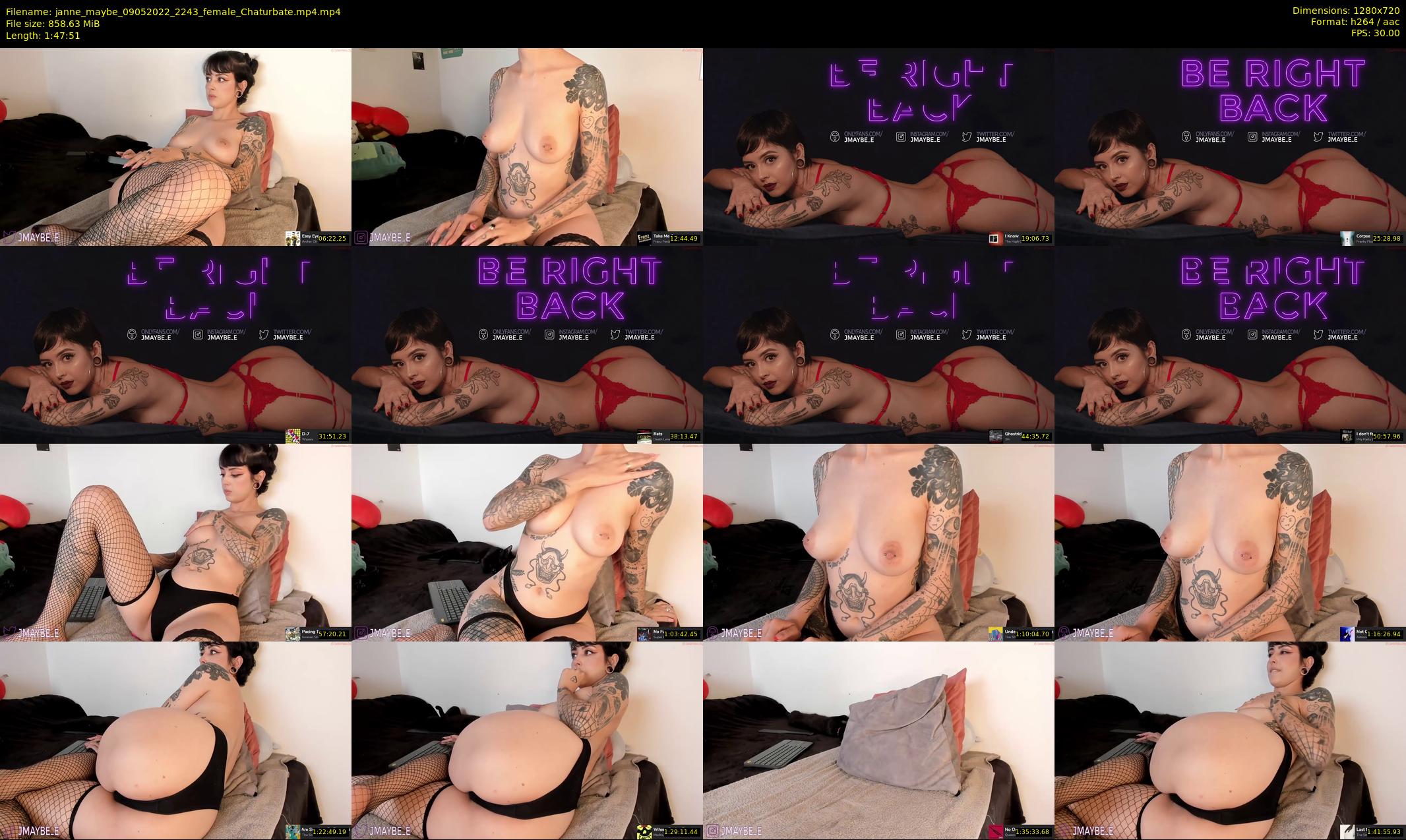 janne_maybe — 108 minute Chaturbate female cam show recording, 720p, May 9, 2022