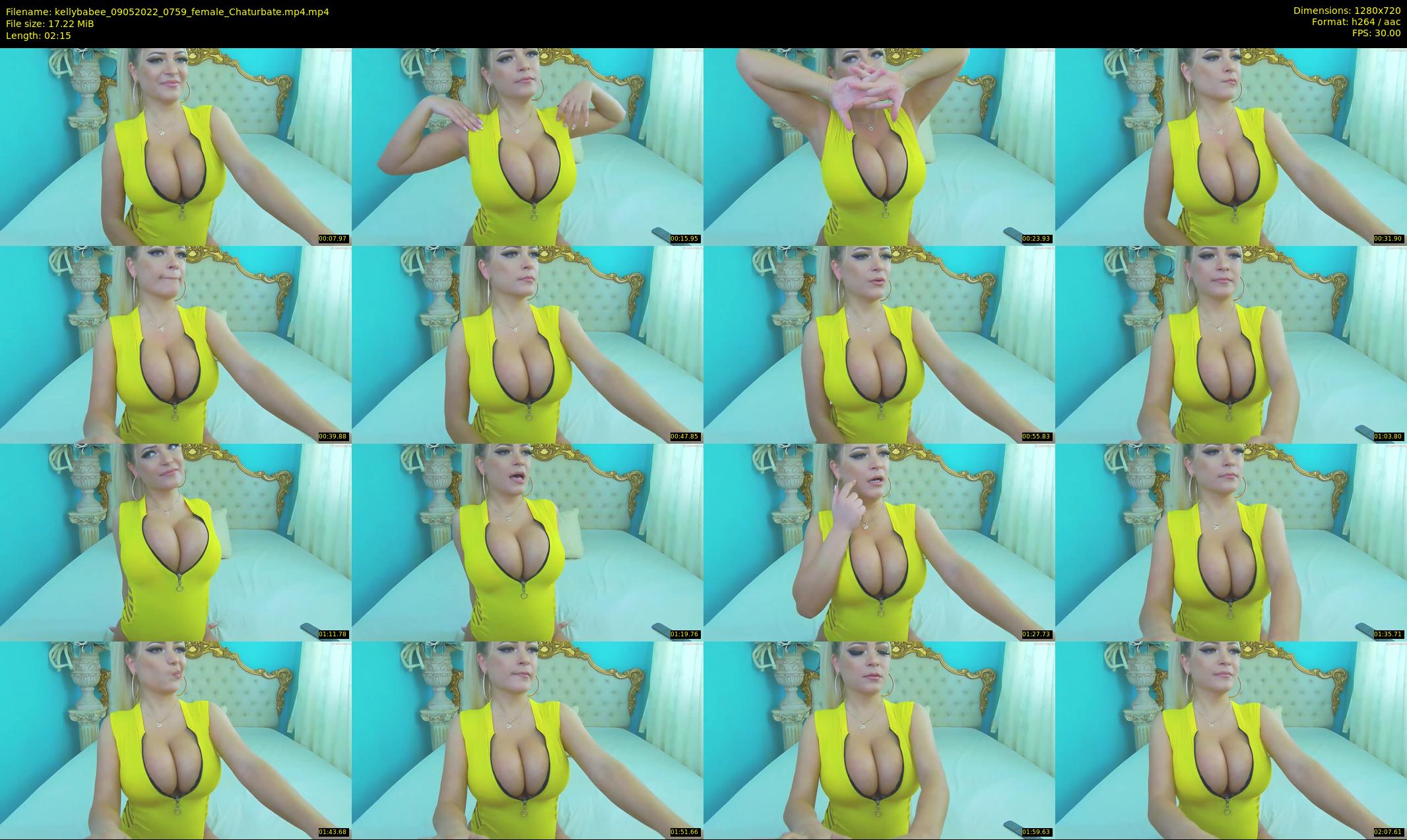 kellybabee — 3 minute Chaturbate female cam show recording, 720p, May 9, 2022