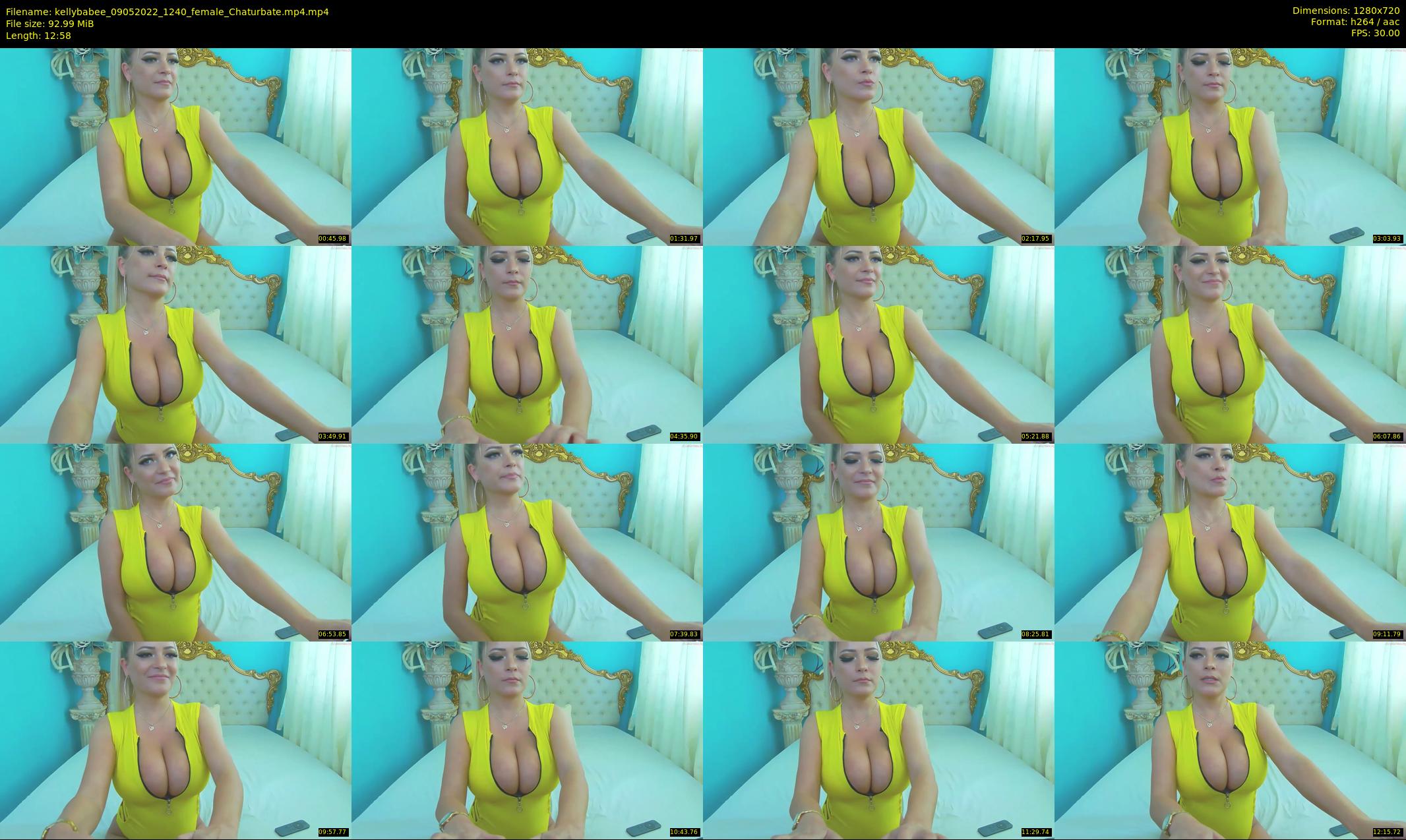 kellybabee — 13 minute Chaturbate female cam show recording, 720p, May 9, 2022