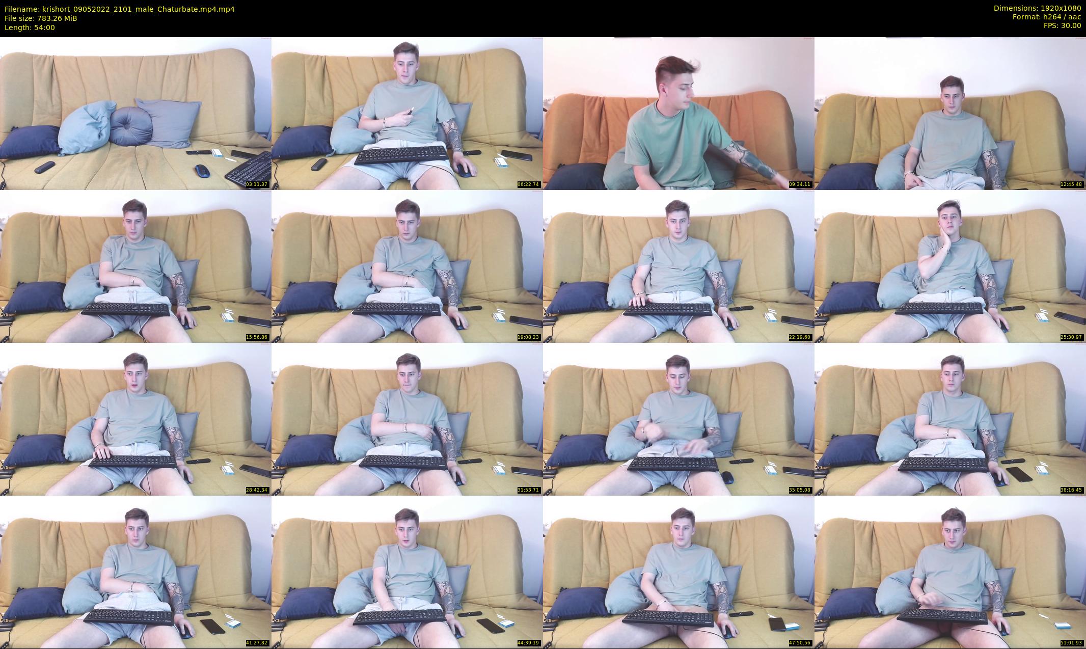 krishort — 54 minute Chaturbate male cam show recording, 1080p, May 9, 2022