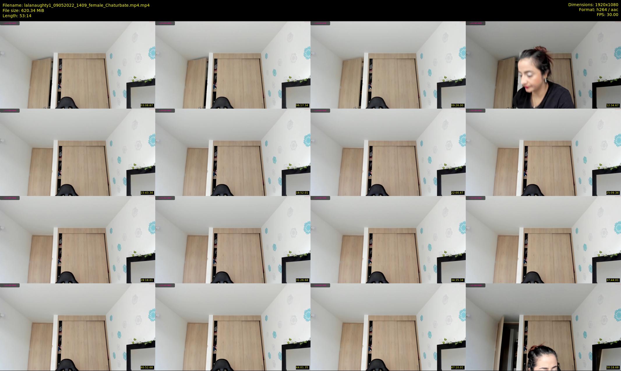 lalanaughty1 — 54 minute Chaturbate female cam show recording, 1080p, May 9, 2022