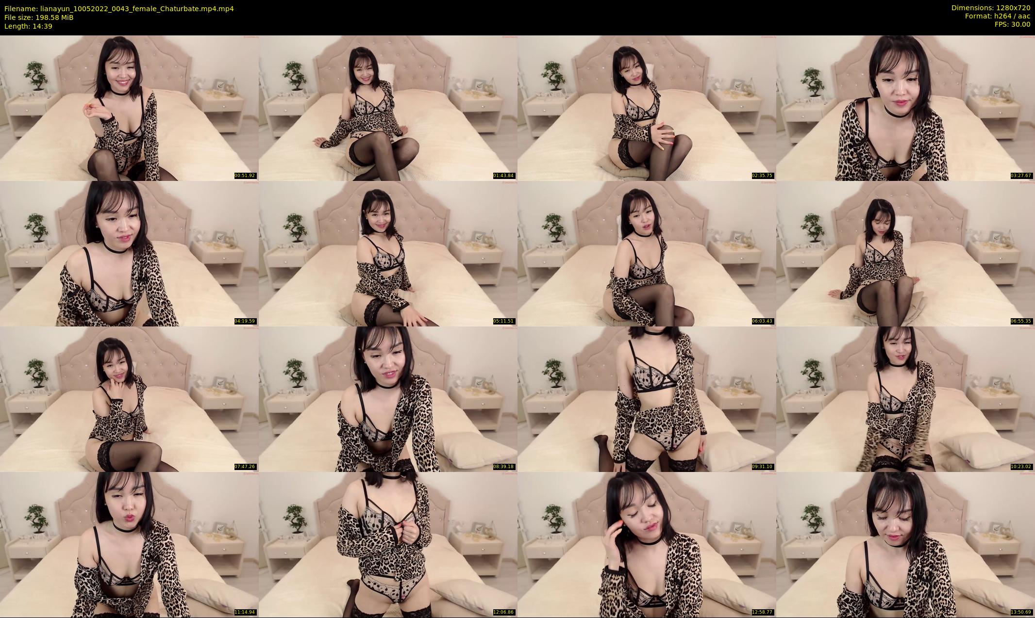 lianayun — 15 minute Chaturbate female cam show recording, 720p, May 10, 2022