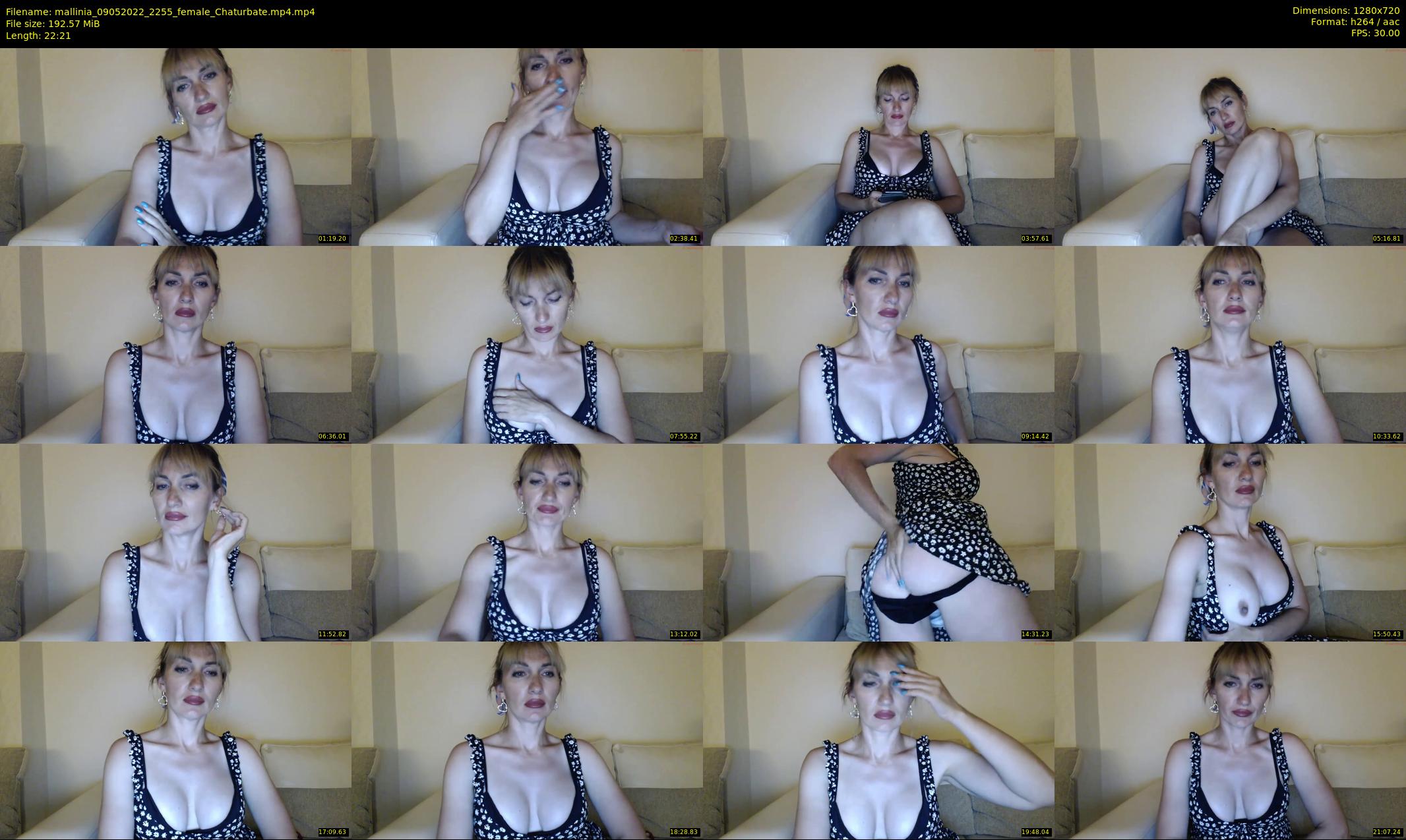 mallinia — 23 minute Chaturbate female cam show recording, 720p, May 9, 2022