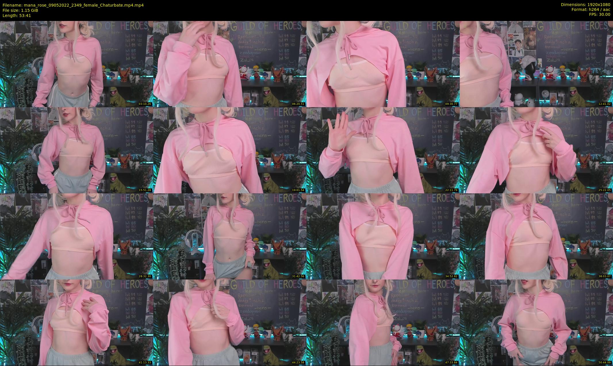 mana_rose — 54 minute Chaturbate female cam show recording, 1080p, May 9, 2022