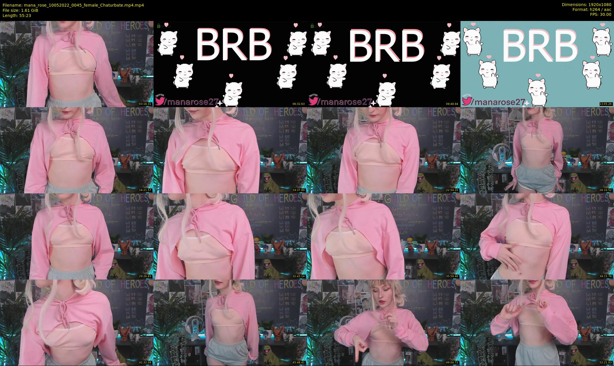 mana_rose — 56 minute Chaturbate female cam show recording, 1080p, May 10, 2022