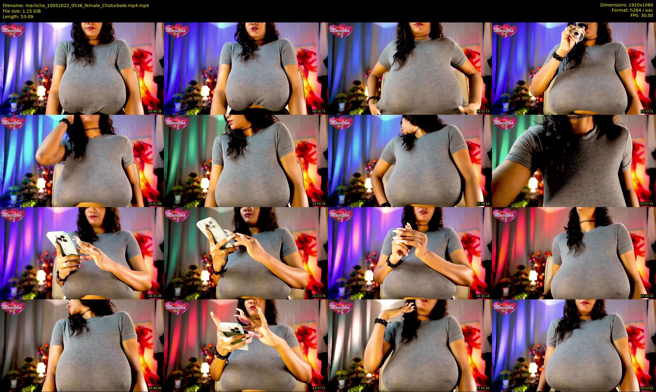 mariicha — 54 minute Chaturbate female cam show recording, 1080p, May 10, 2022