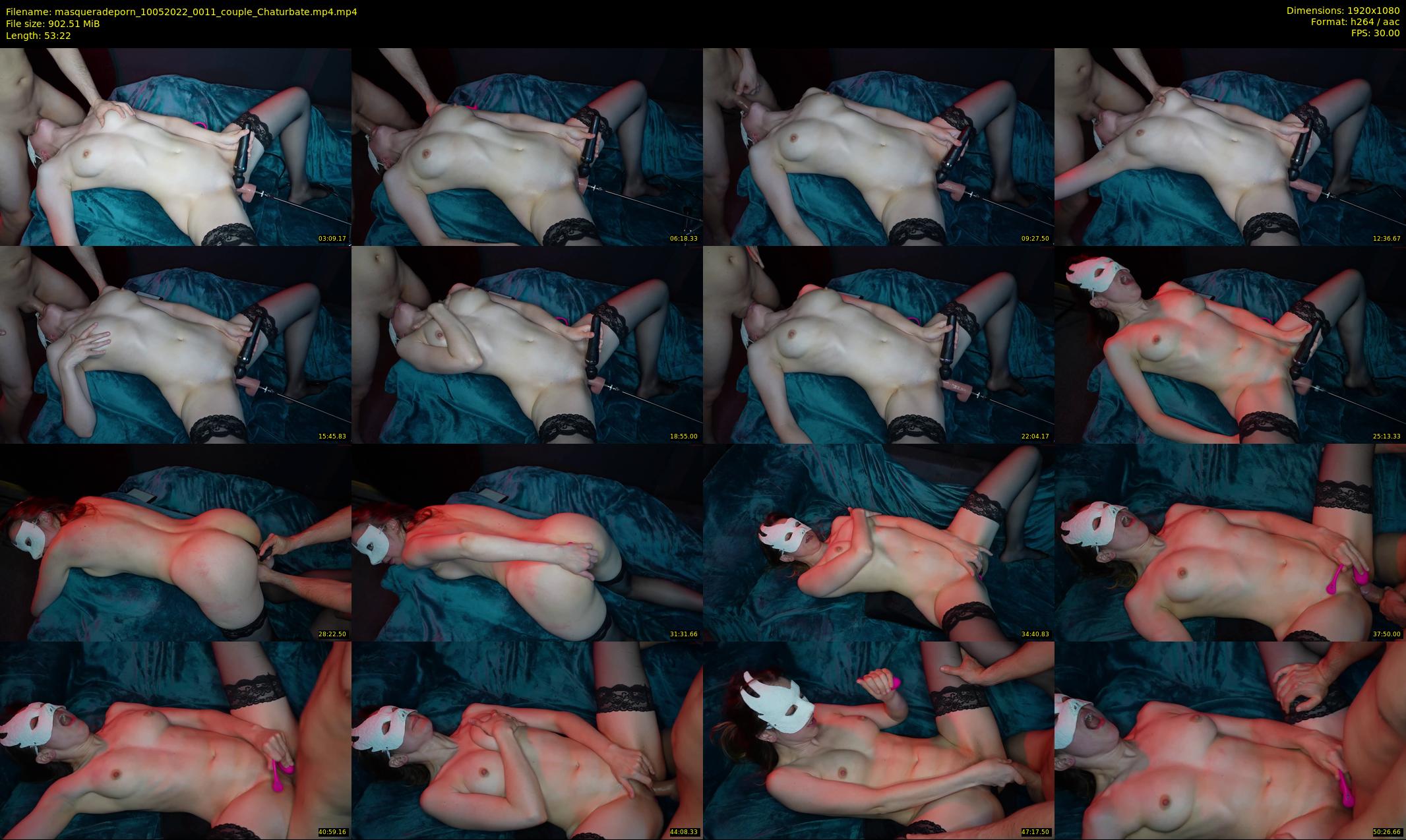 masqueradeporn — 54 minute Chaturbate couple cam show recording, 1080p, May 10, 2022