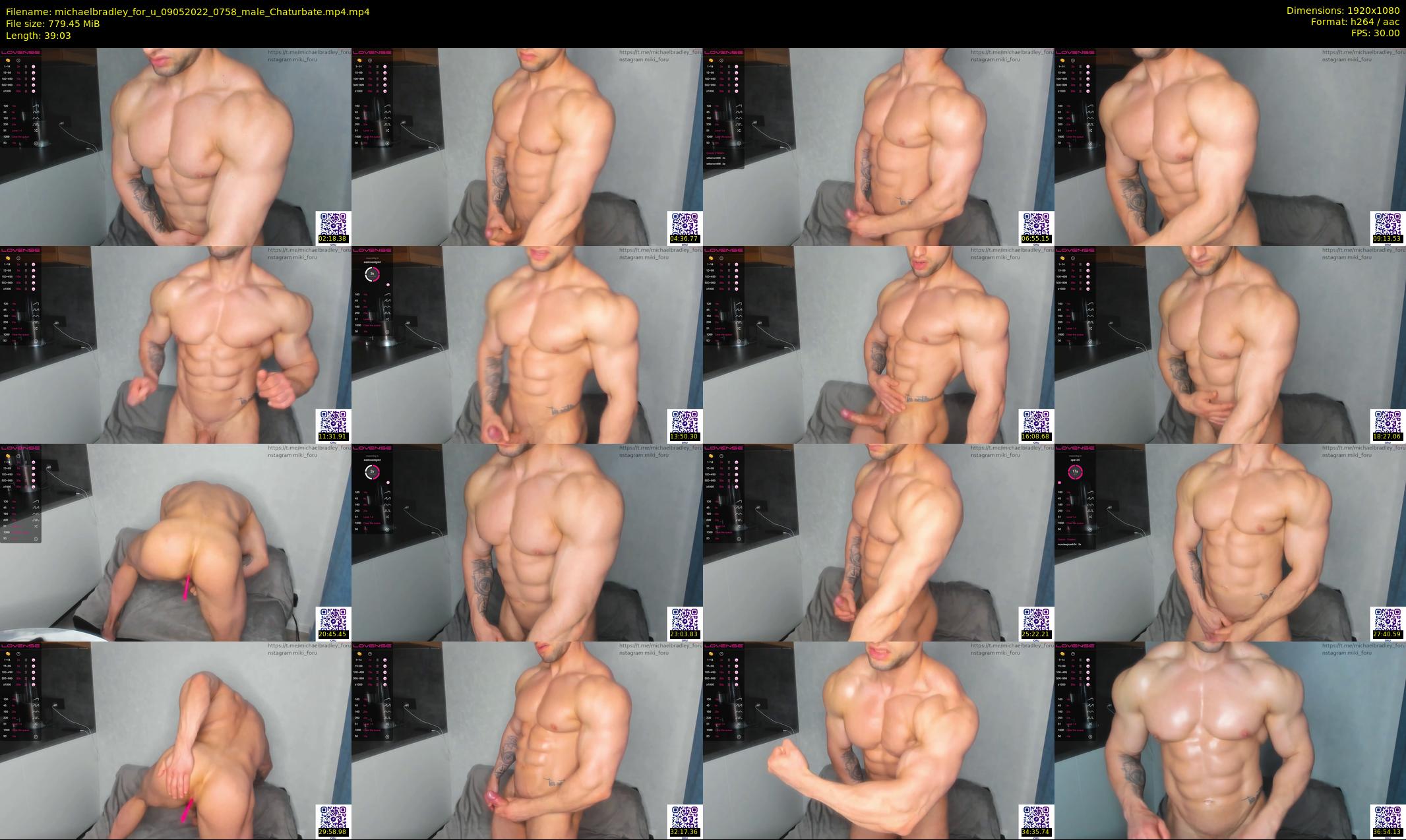 michaelbradley_for_u — 40 minute Chaturbate male cam show recording, 1080p, May 9, 2022