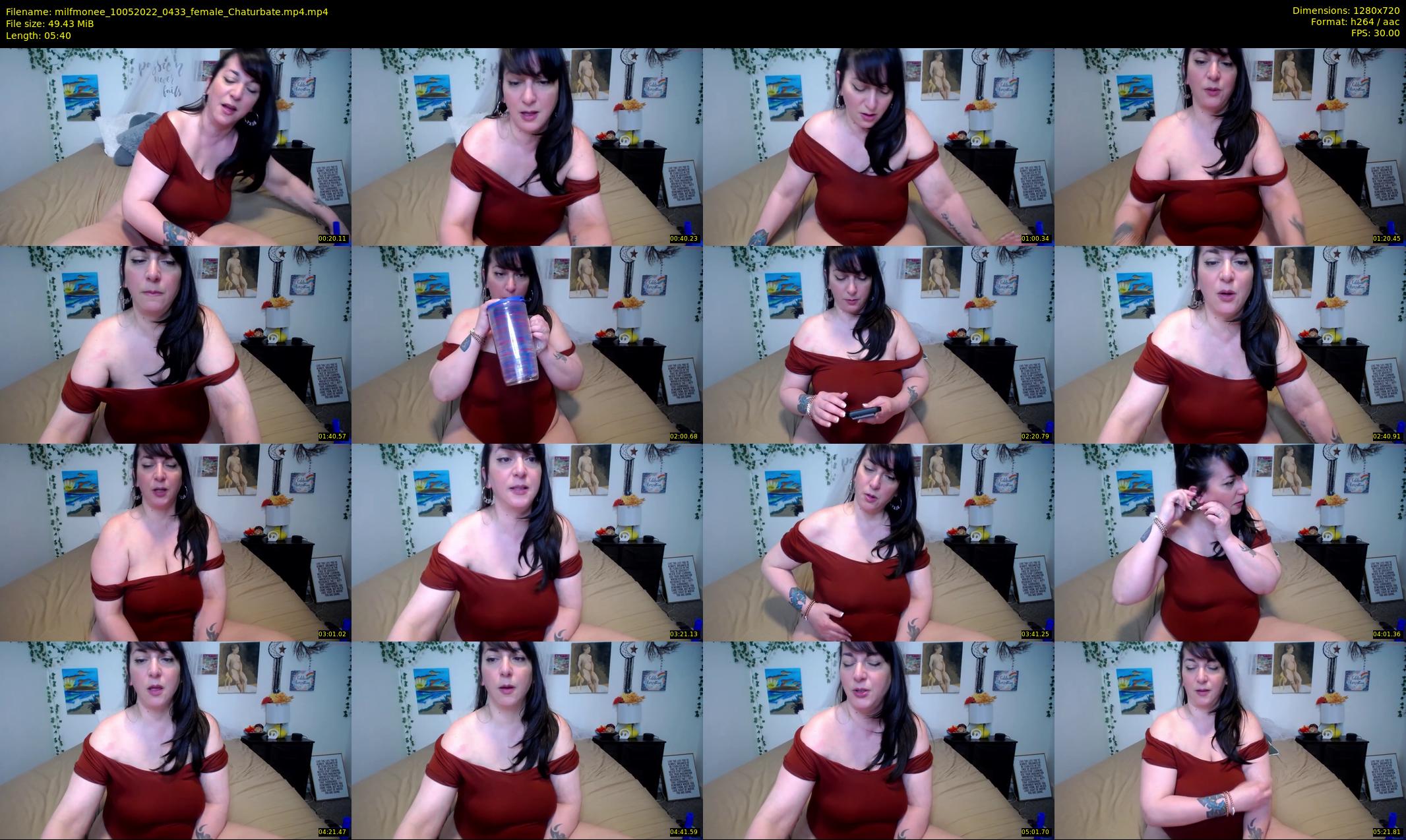 milfmonee — 6 minute Chaturbate female cam show recording, 720p, May 10, 2022