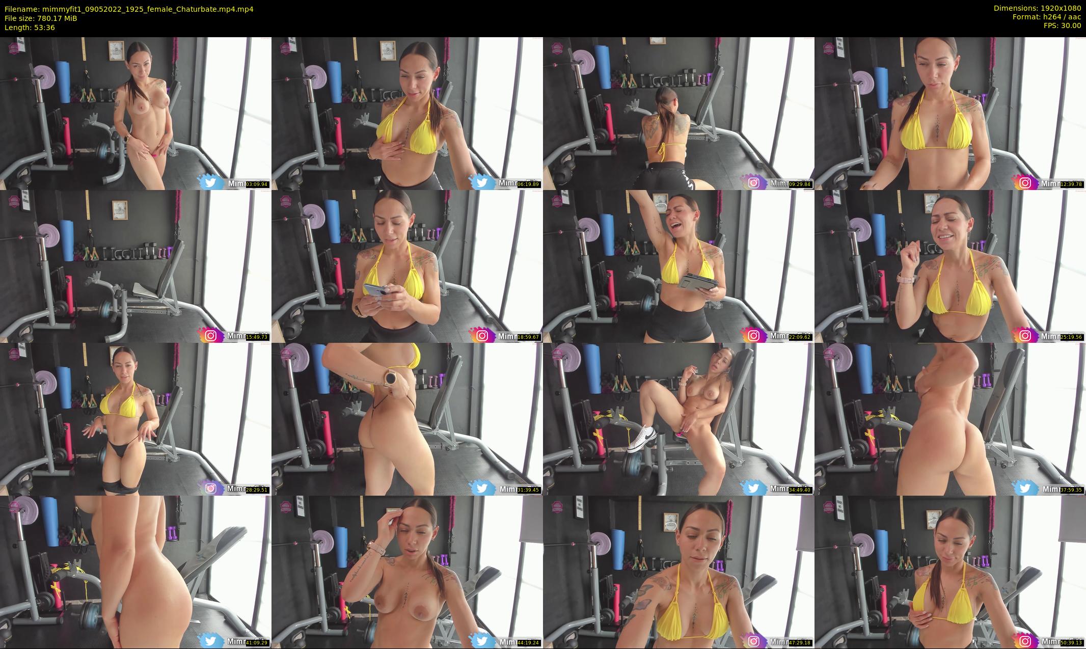 mimmyfit1 — 54 minute Chaturbate female cam show recording, 1080p, May 9, 2022
