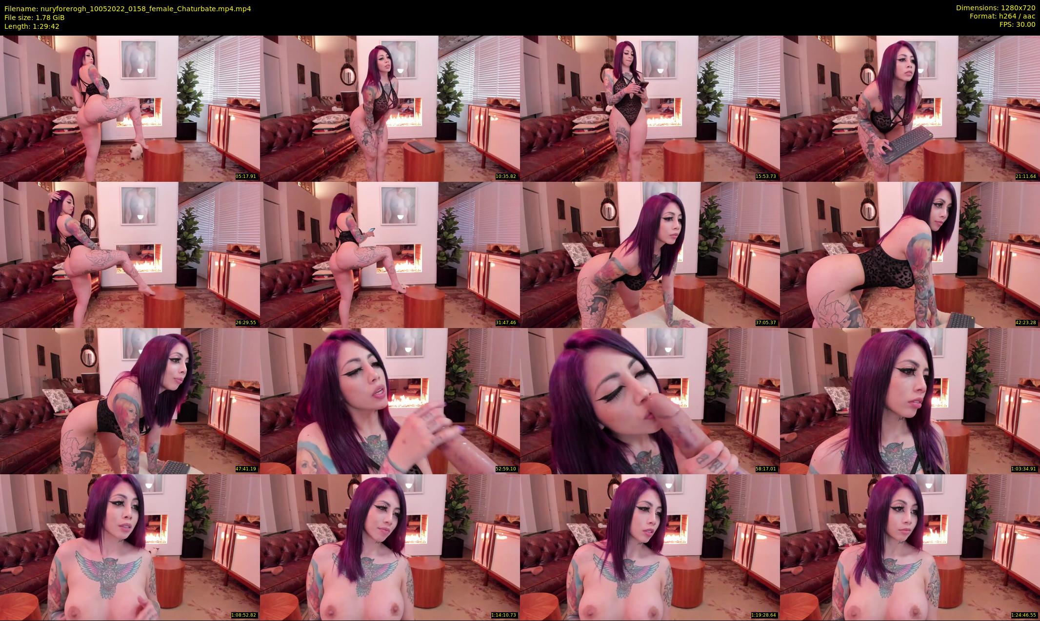 nuryforerogh — 90 minute Chaturbate female cam show recording, 720p, May 10, 2022