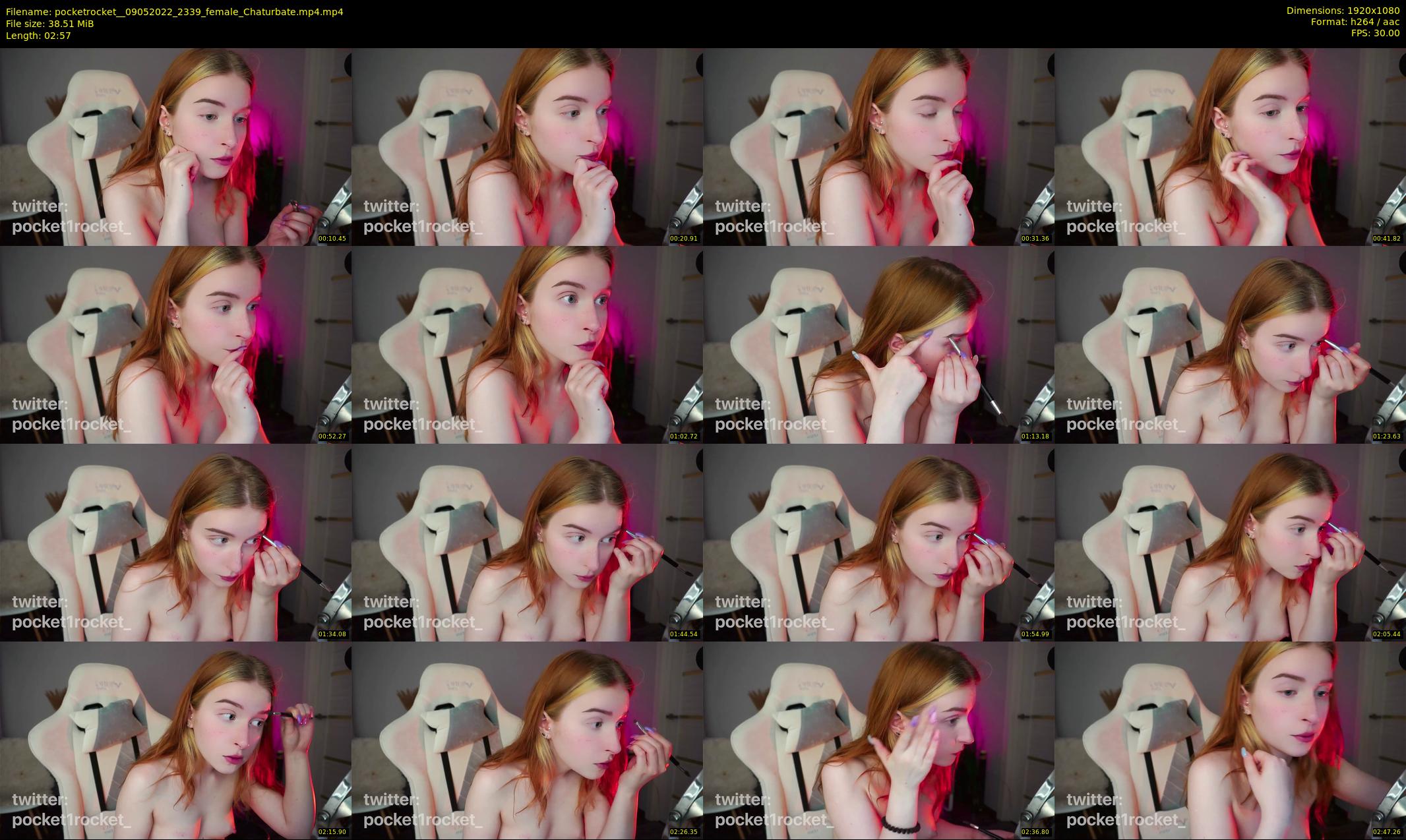 pocketrocket_ — 3 minute Chaturbate female cam show recording, 1080p, May 9, 2022