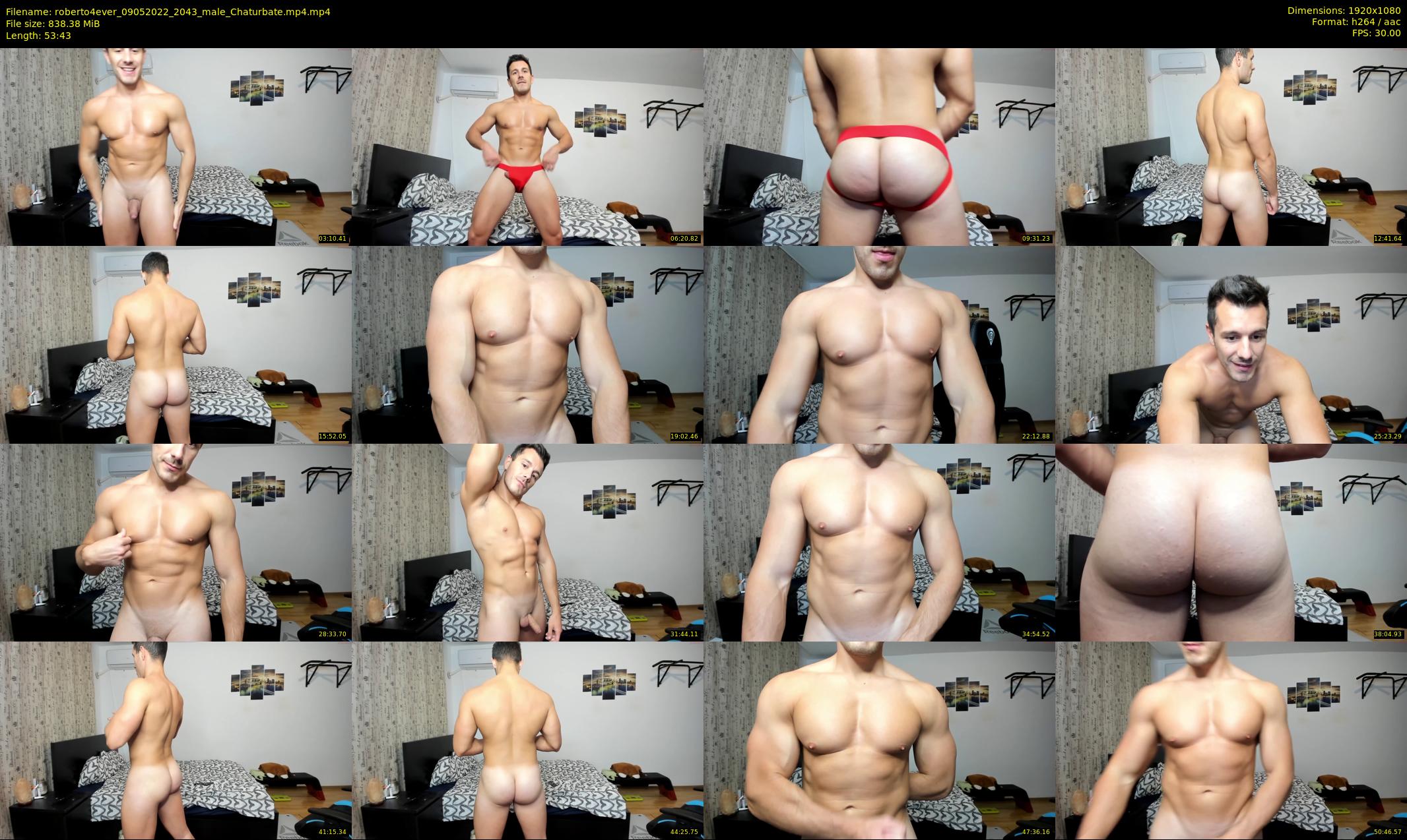 roberto4ever — 54 minute Chaturbate male cam show recording, 1080p, May 9, 2022