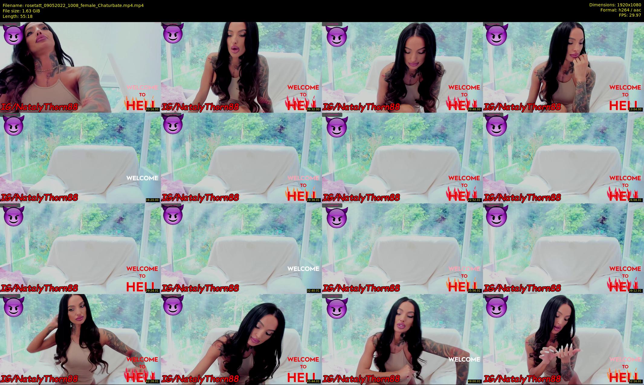 rosetatt — 56 minute Chaturbate female cam show recording, 1080p, May 9, 2022