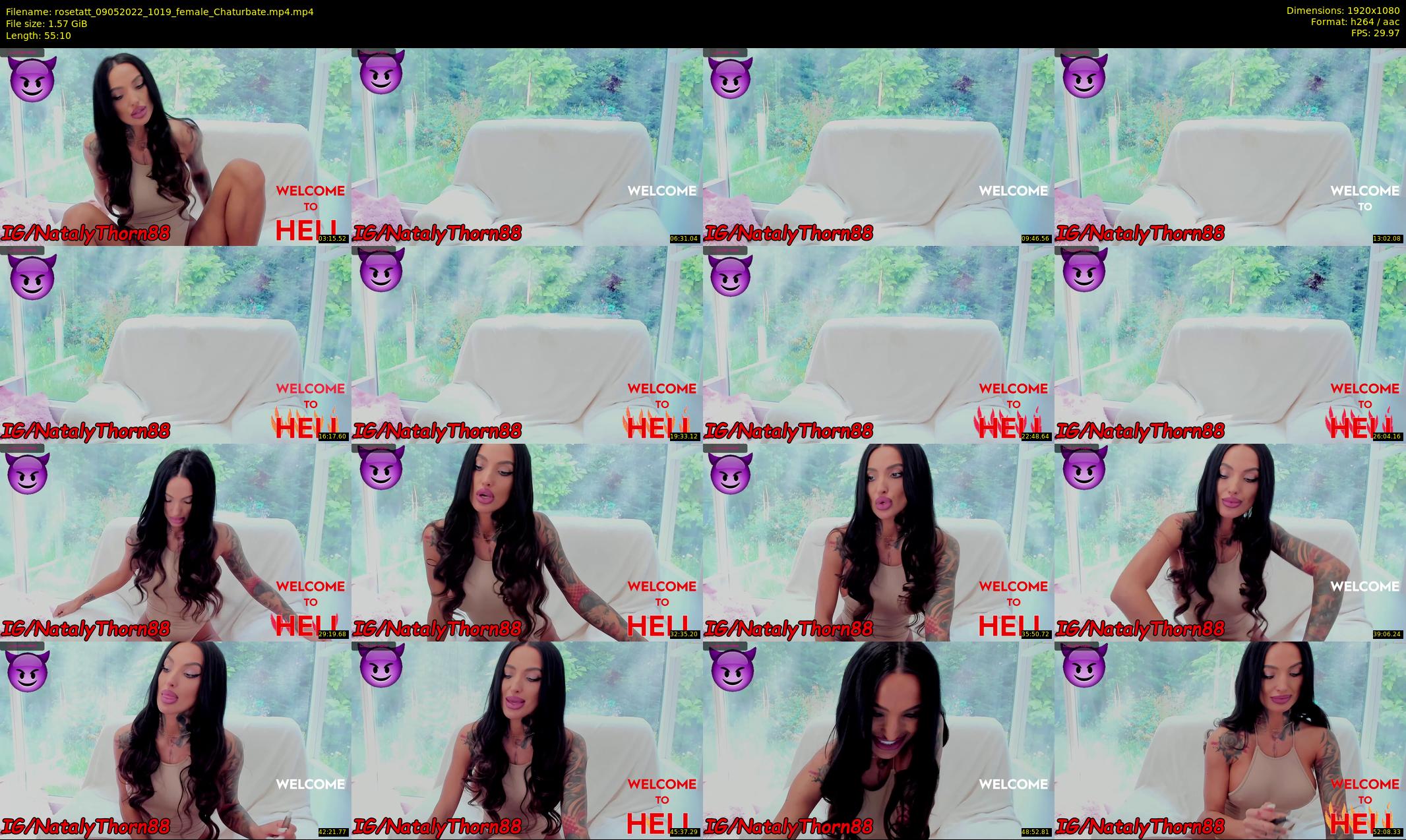 rosetatt — 56 minute Chaturbate female cam show recording, 1080p, May 9, 2022