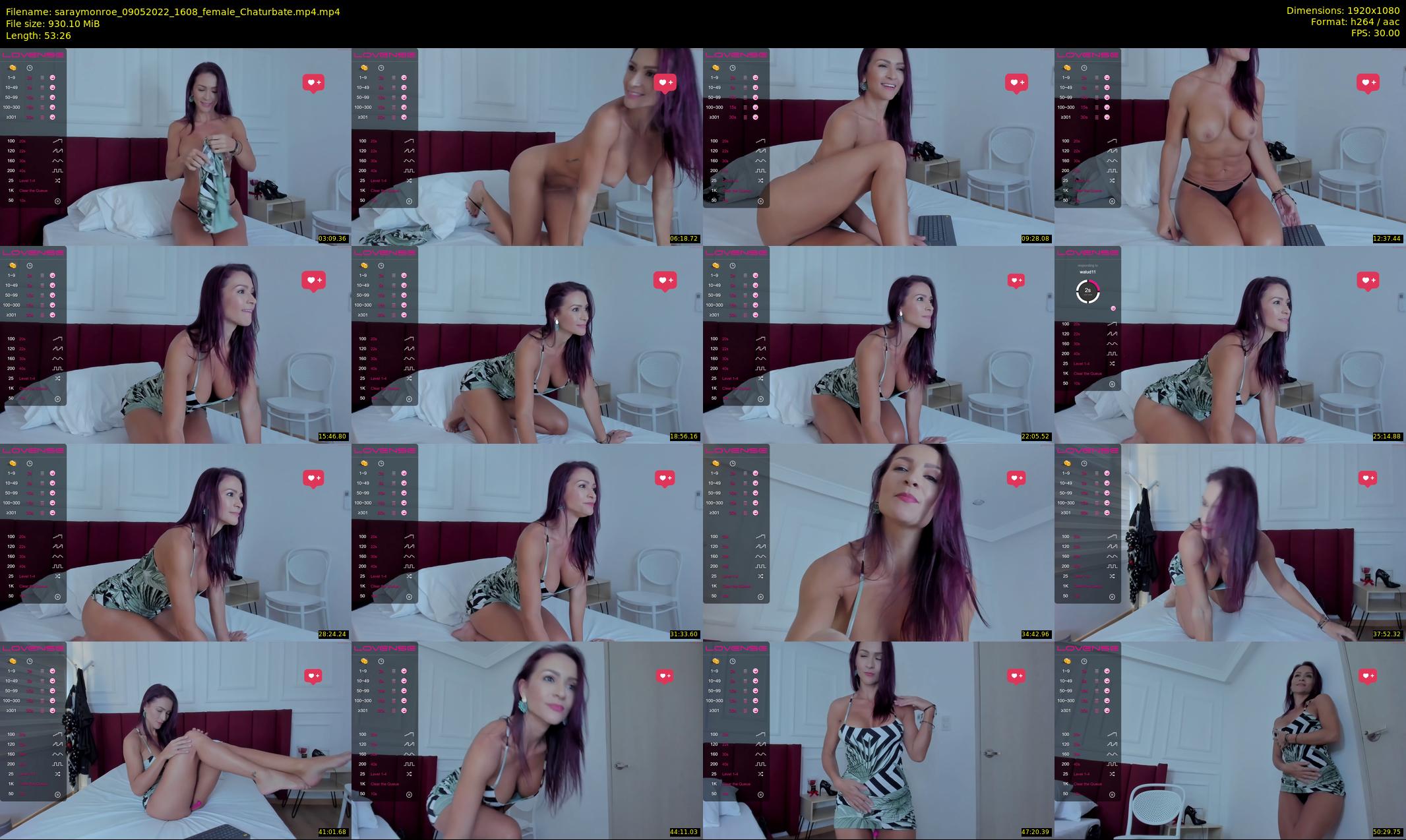saraymonroe — 54 minute Chaturbate female cam show recording, 1080p, May 9, 2022