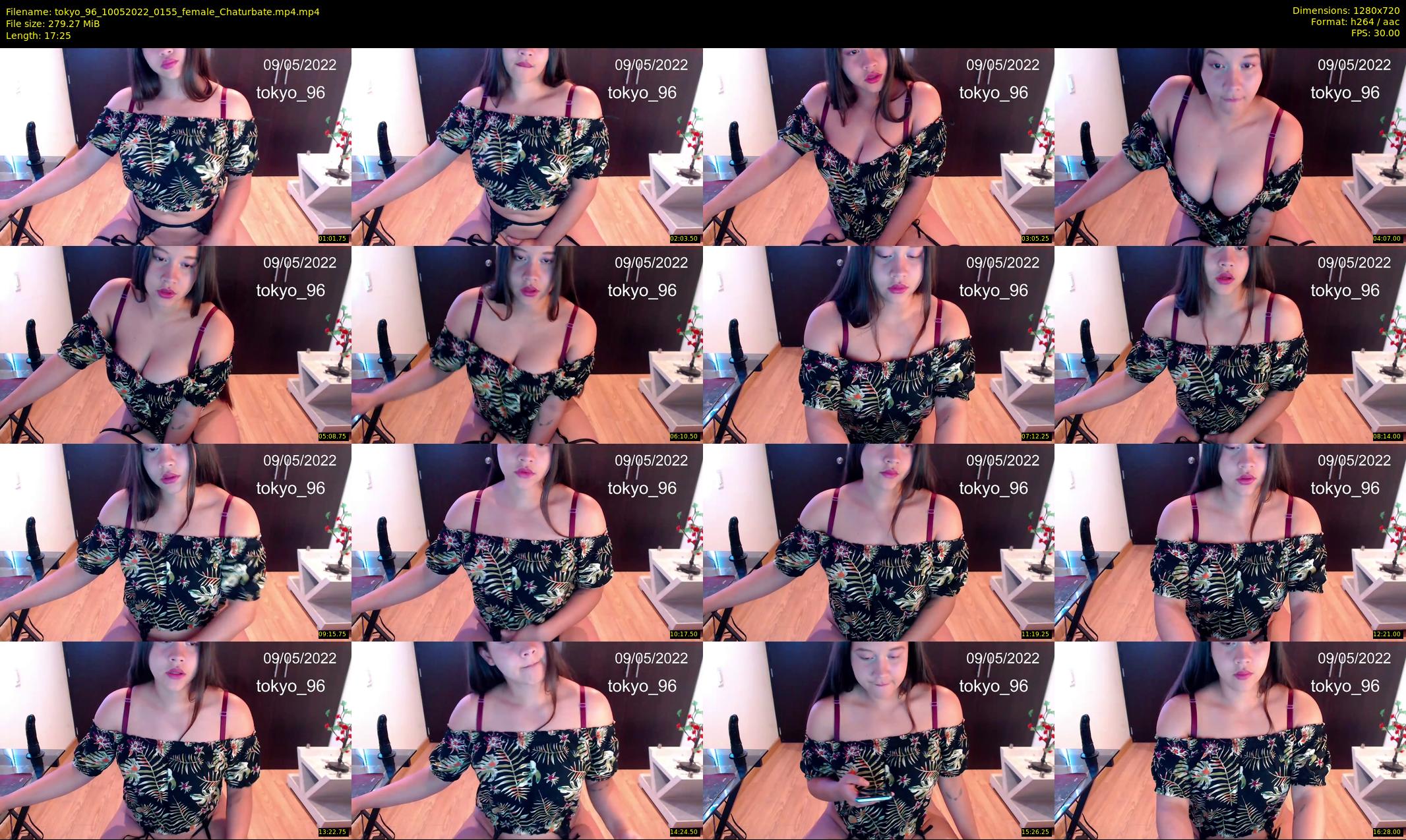 tokyo_96 — 18 minute Chaturbate female cam show recording, 720p, May 10, 2022