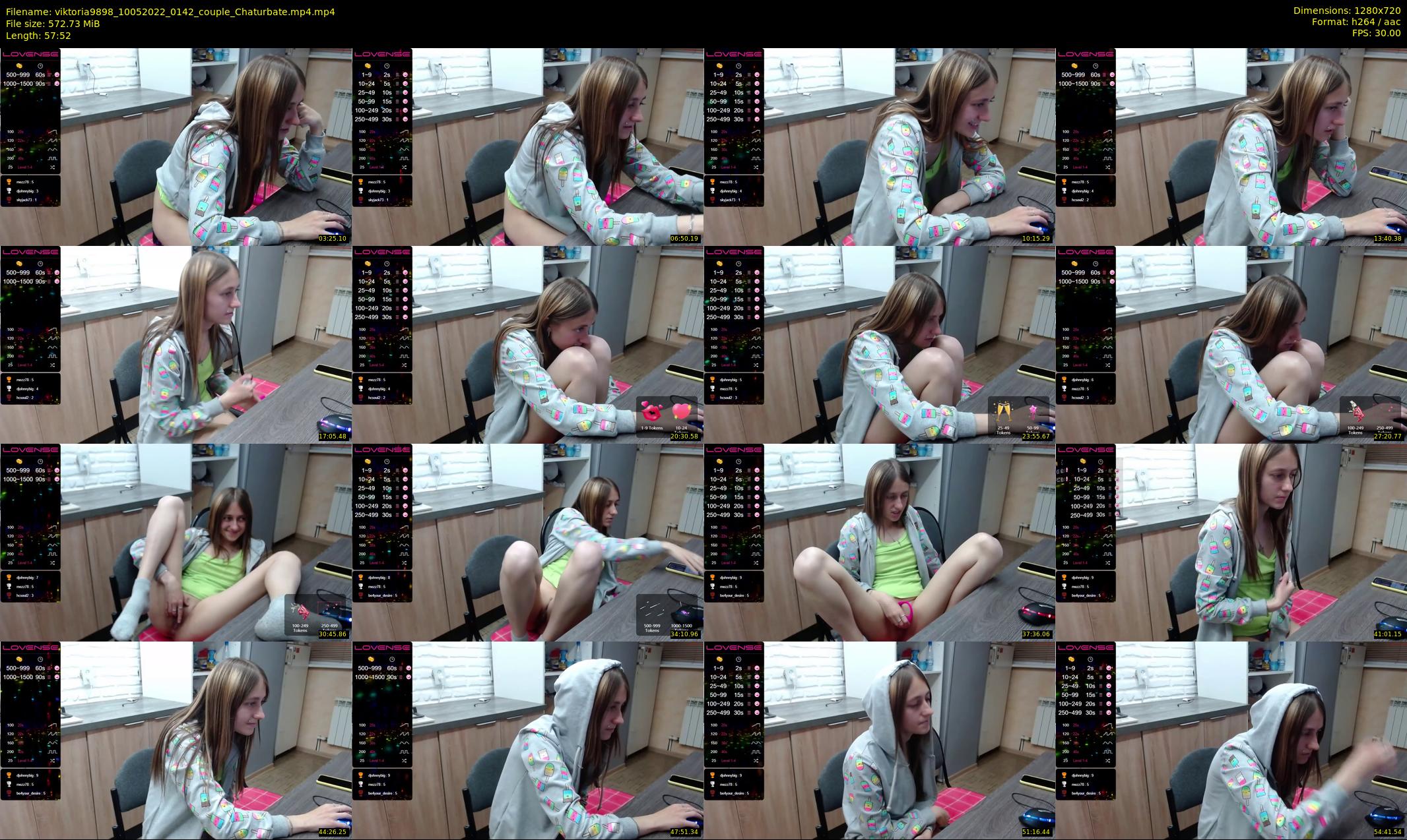 viktoria9898 — 58 minute Chaturbate couple cam show recording, 720p, May 10, 2022