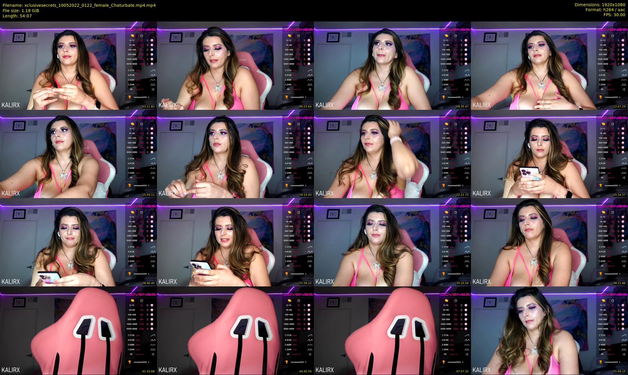 xclusivesecrets — 55 minute Chaturbate female cam show recording, 1080p, May 10, 2022