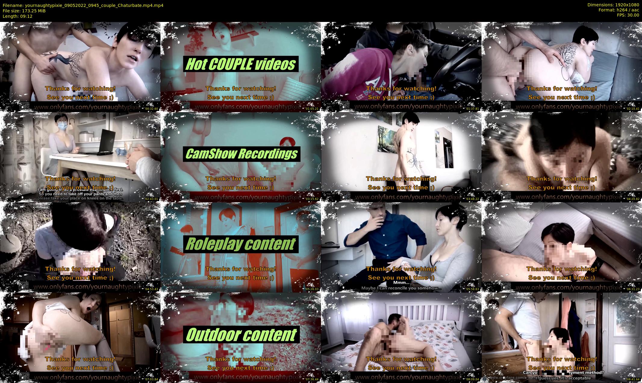 yournaughtypixie — 10 minute Chaturbate couple cam show recording, 1080p, May 9, 2022