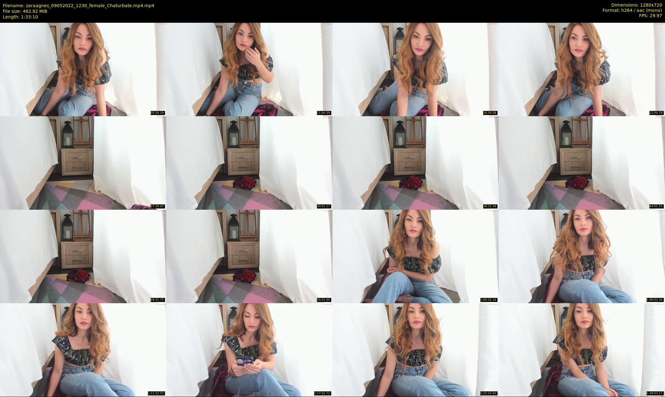 zaraagnes — 94 minute Chaturbate female cam show recording, 720p, May 9, 2022