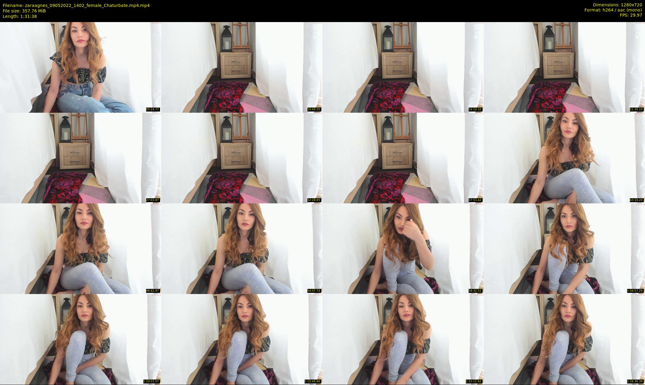 zaraagnes — 92 minute Chaturbate female cam show recording, 720p, May 9, 2022