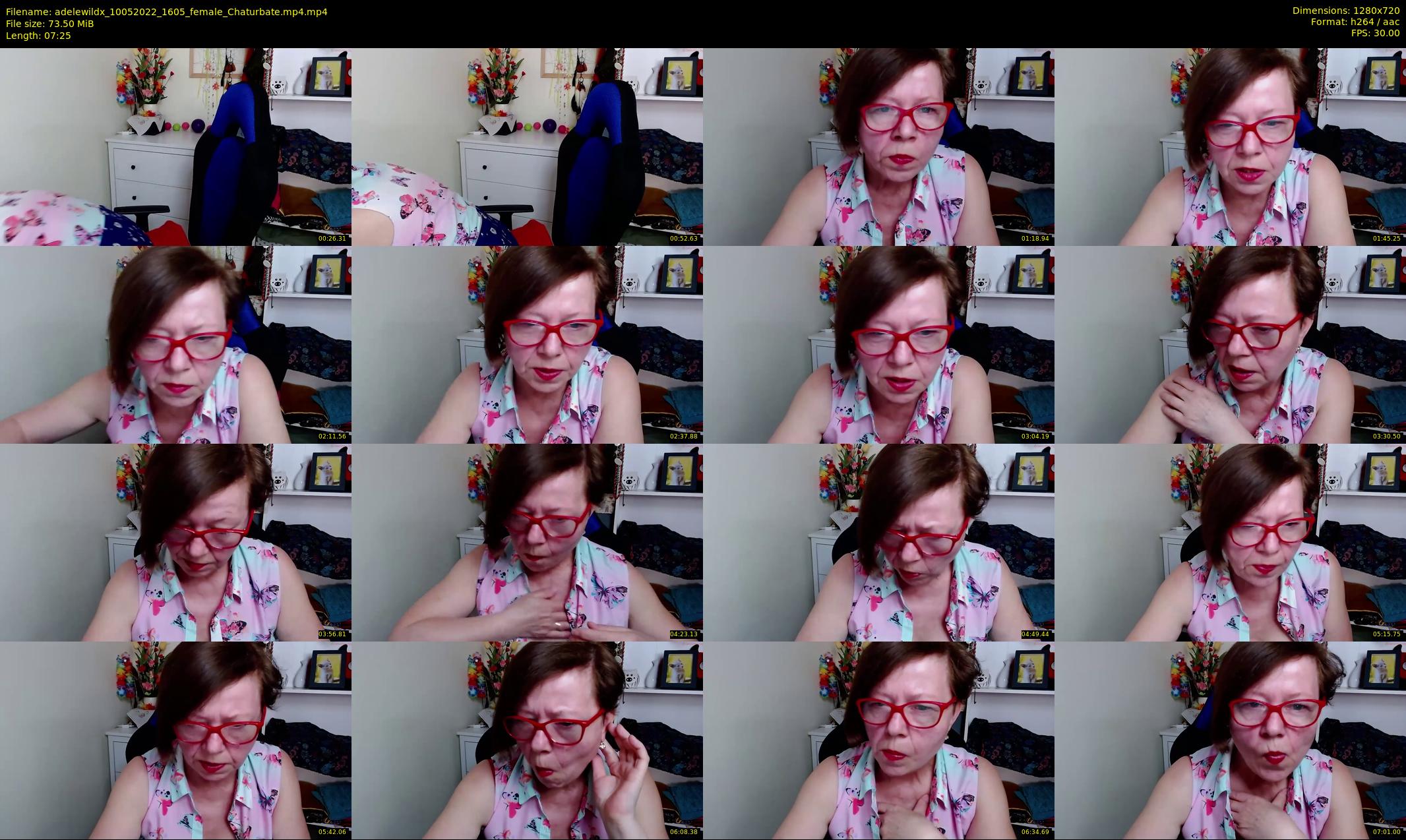 adelewildx — 8 minute Chaturbate female cam show recording, 720p, May 10, 2022
