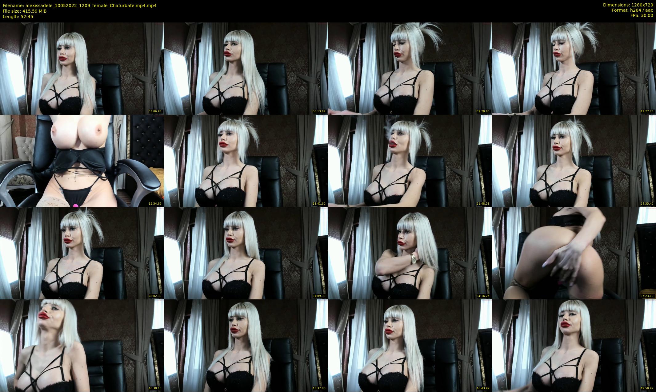 alexissadele — 53 minute Chaturbate female cam show recording, 720p, May 10, 2022