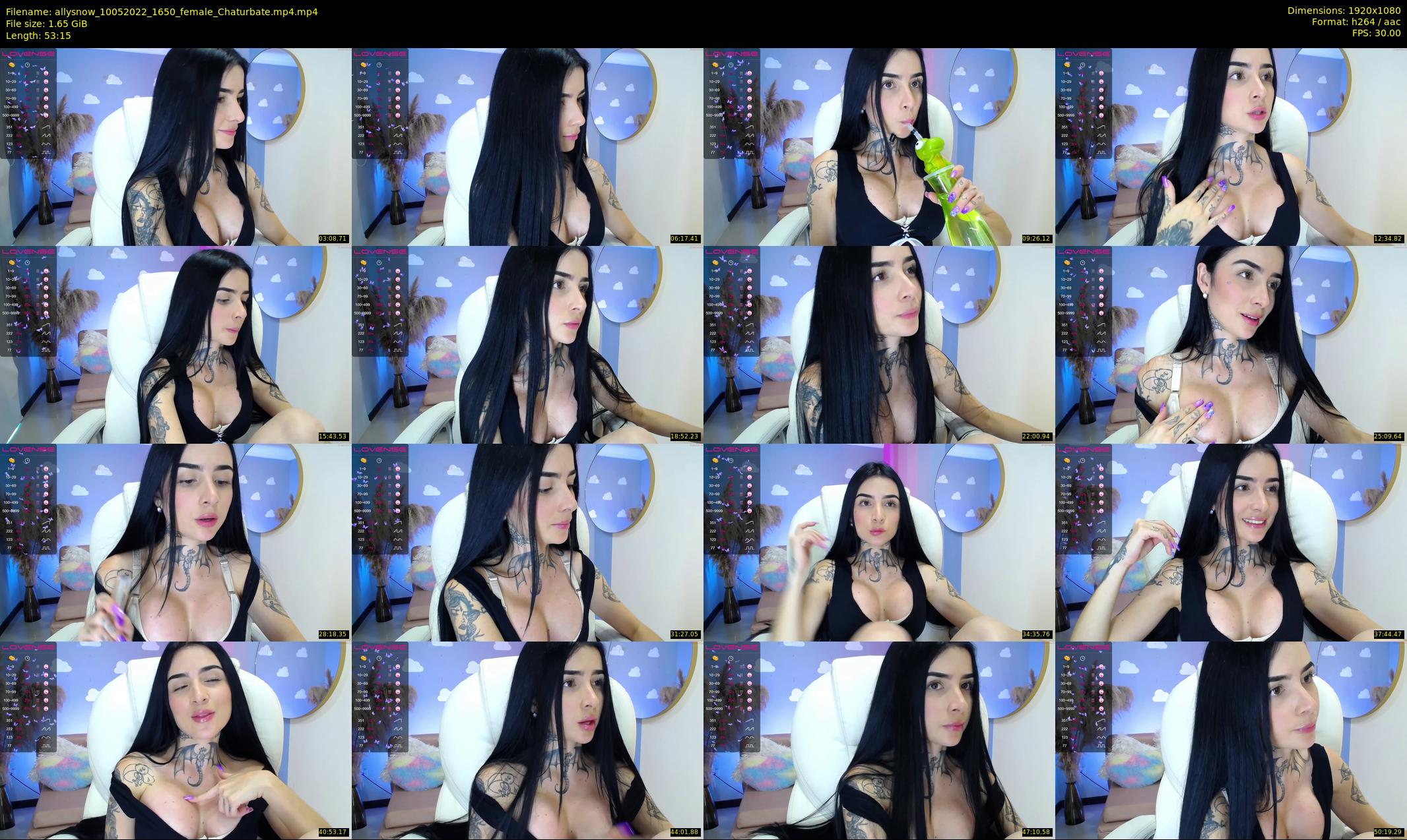 allysnow — 54 minute Chaturbate female cam show recording, 1080p, May 10, 2022