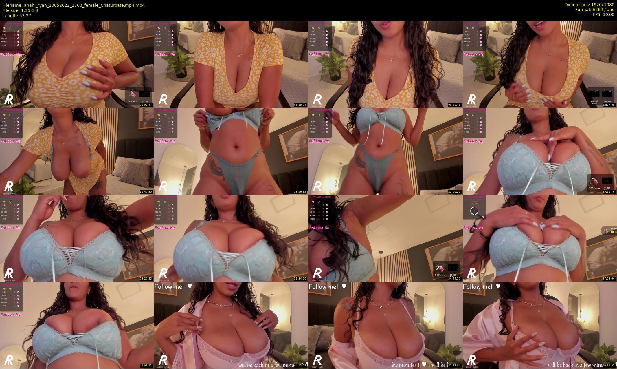 anahi_ryan — 54 minute Chaturbate female cam show recording, 1080p, May 10, 2022