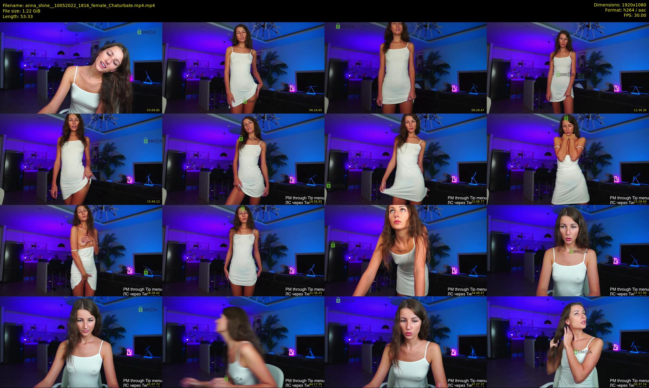 anna_shine_ — 54 minute Chaturbate female cam show recording, 1080p, May 10, 2022