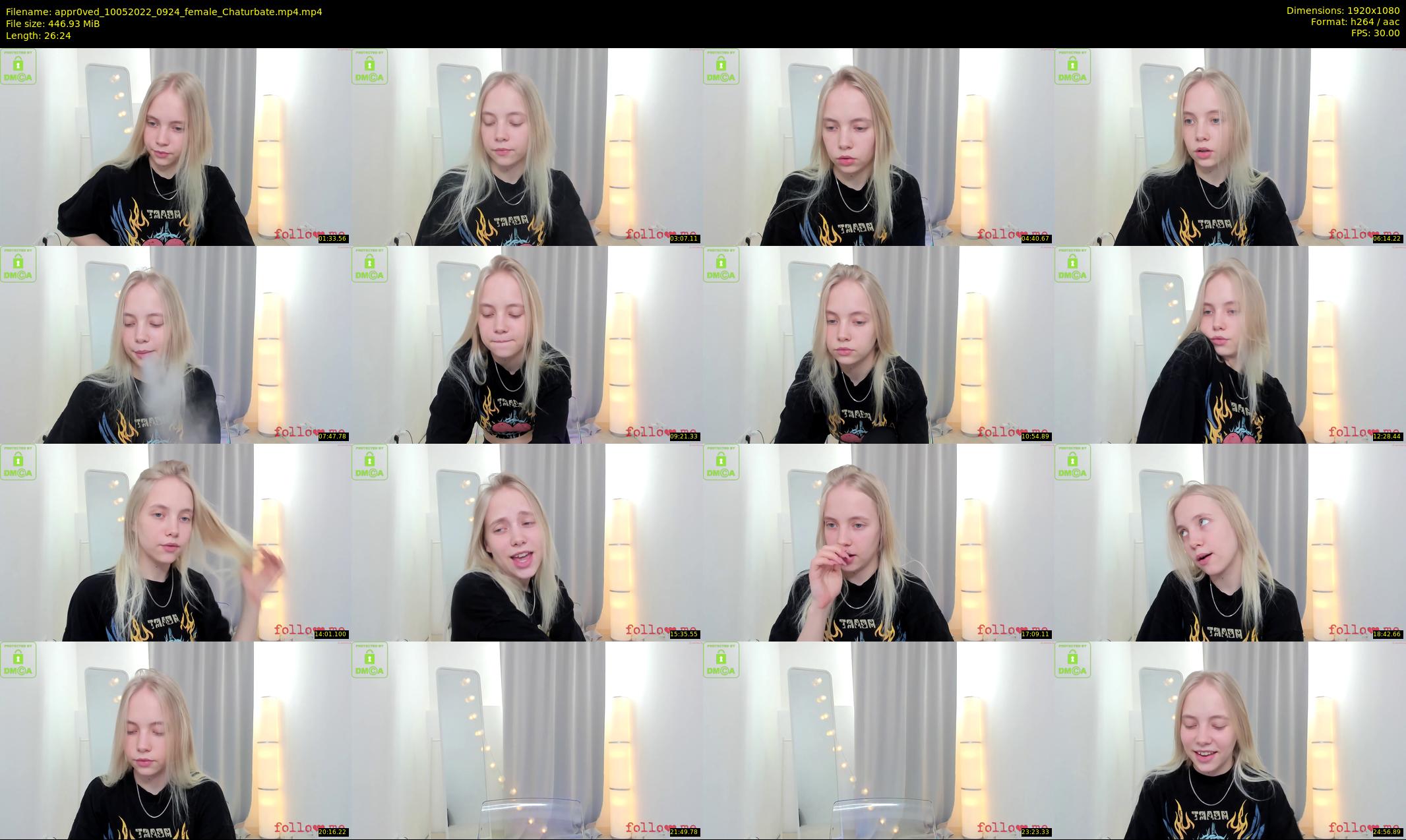 appr0ved — 27 minute Chaturbate female cam show recording, 1080p, May 10, 2022