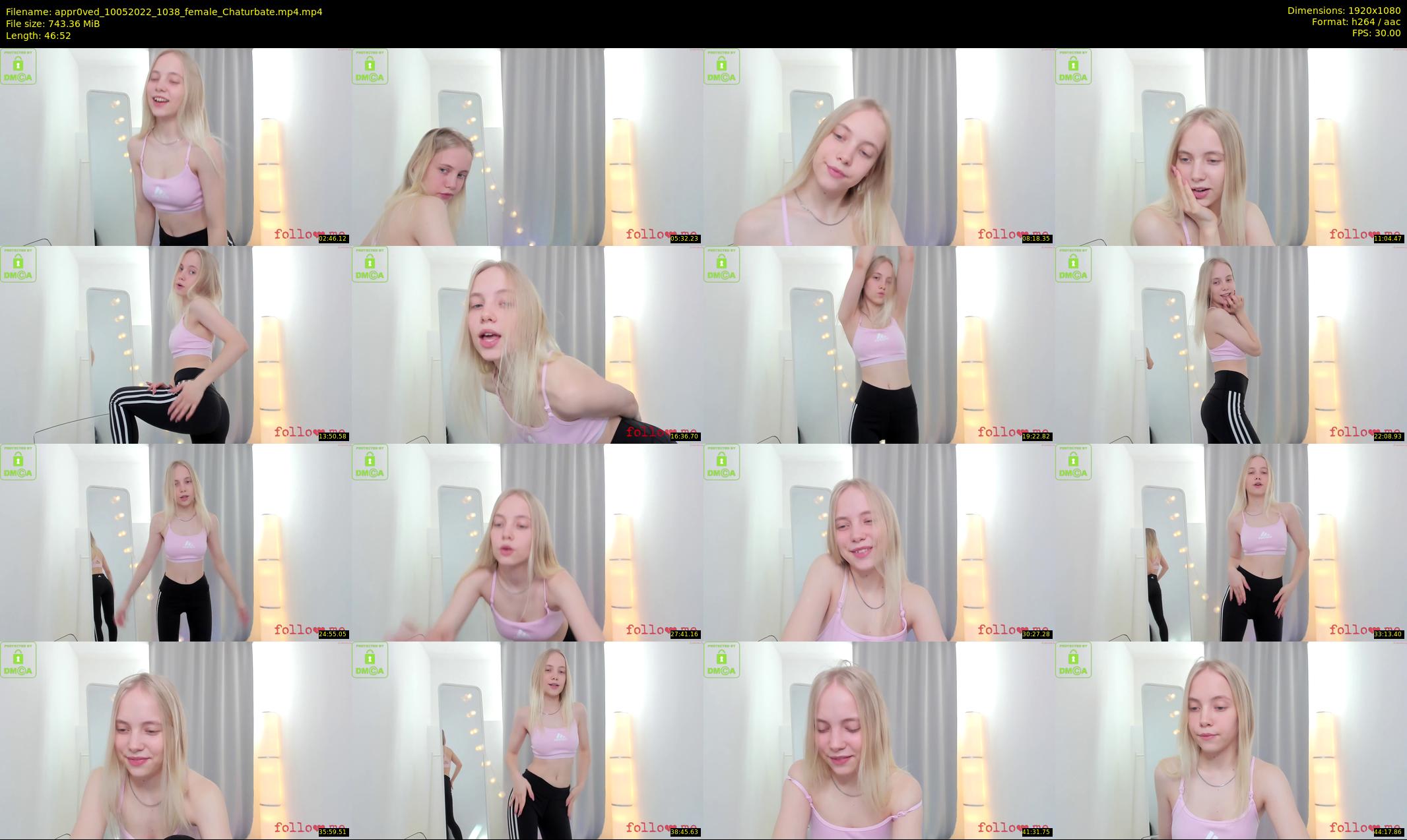 appr0ved — 47 minute Chaturbate female cam show recording, 1080p, May 10, 2022