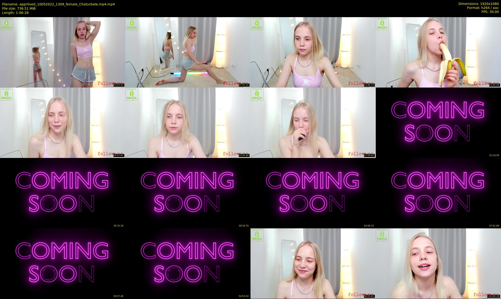 appr0ved — 67 minute Chaturbate female cam show recording, 1080p, May 10, 2022