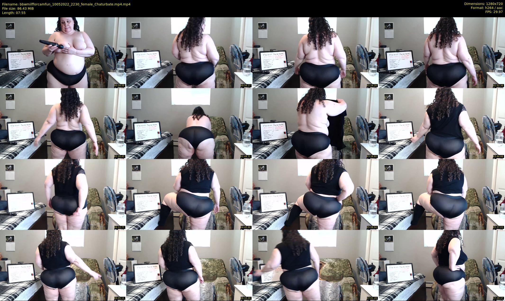 bbwmilfforcamfun — 8 minute Chaturbate female cam show recording, 720p, May 10, 2022