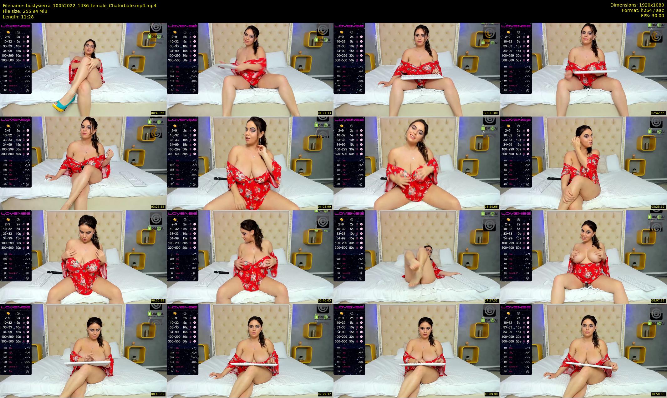 bustysierra — 12 minute Chaturbate female cam show recording, 1080p, May 10, 2022