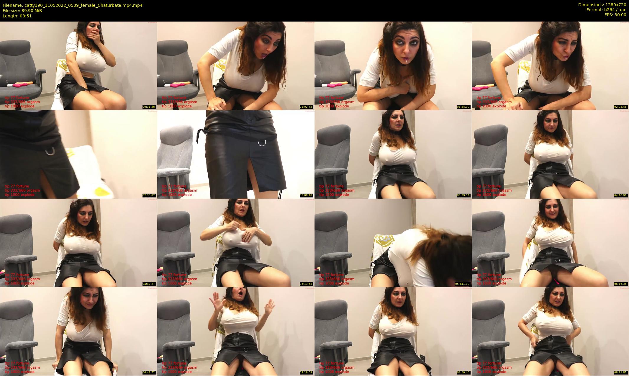 catty190 — 9 minute Chaturbate female cam show recording, 720p, May 11, 2022