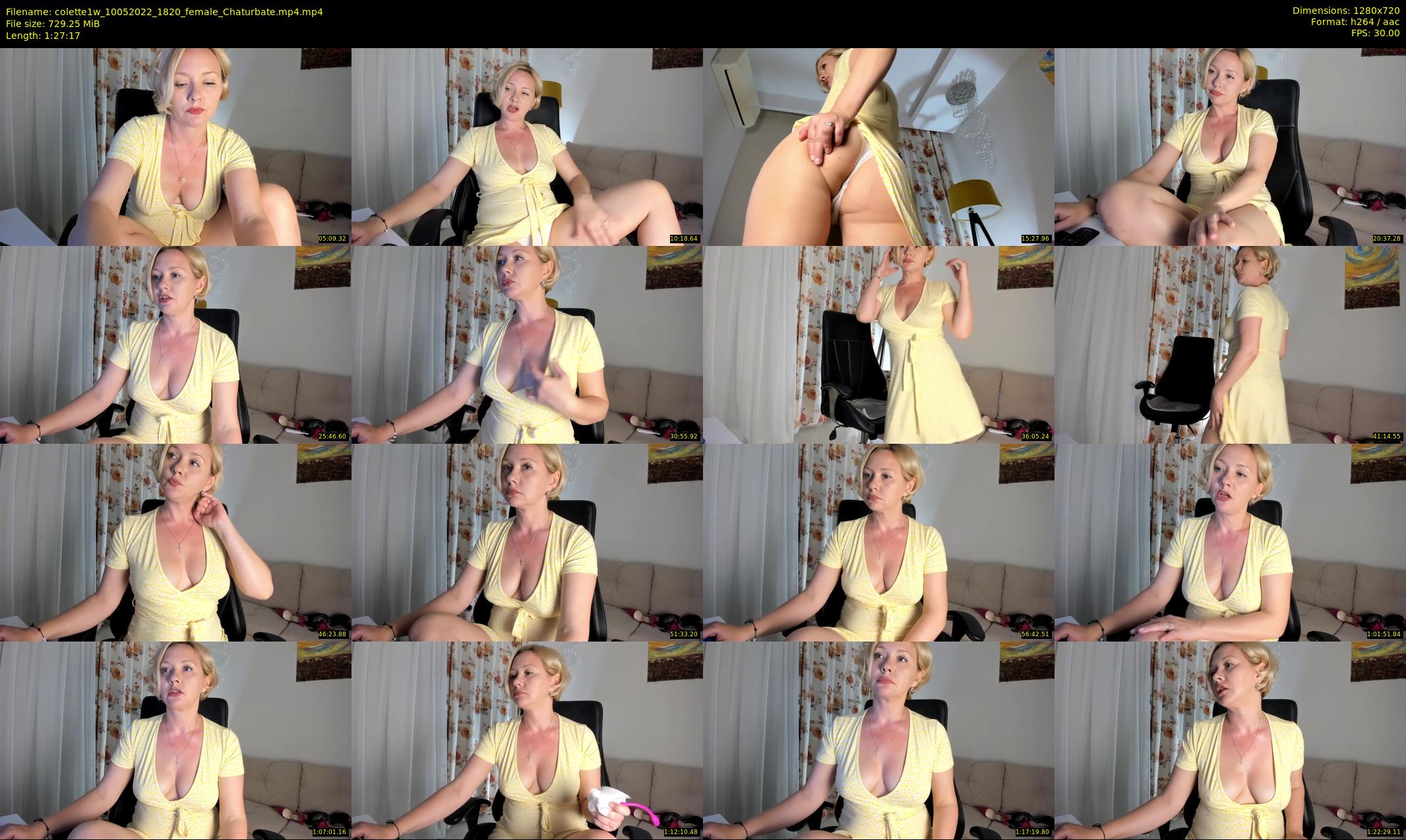 colette1w — 88 minute Chaturbate female cam show recording, 720p, May 10, 2022