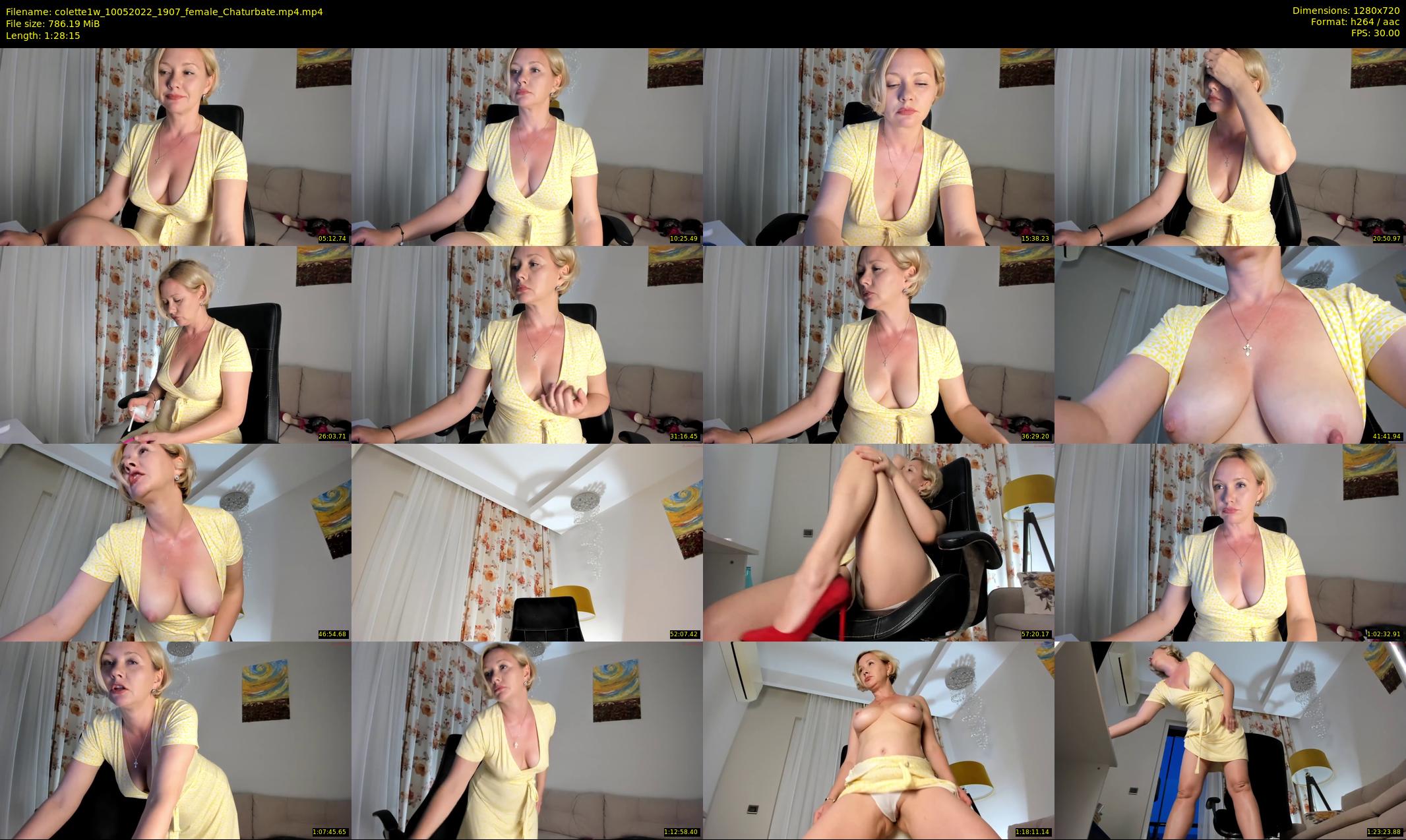 colette1w — 89 minute Chaturbate female cam show recording, 720p, May 10, 2022